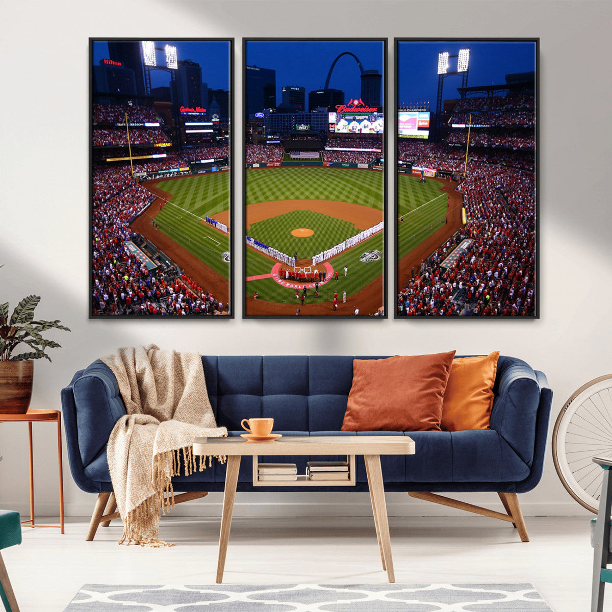 St. Louis Cardinals Baseball Team Print - Busch Stadium Wall