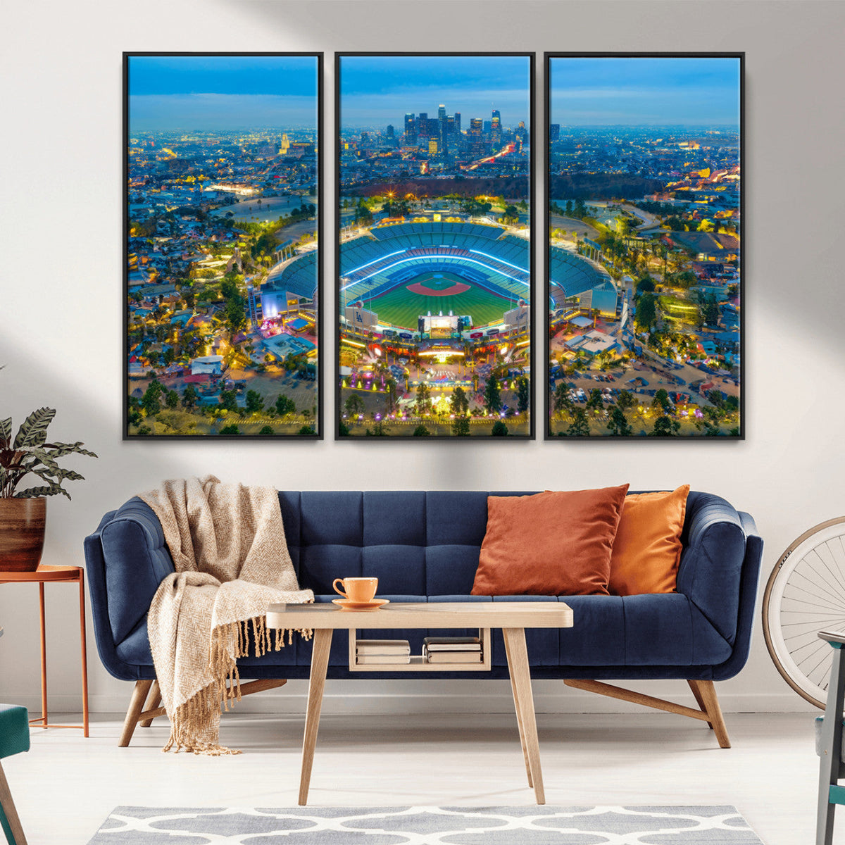 Los Angeles Dodgers Wall Art Canvas, Dodger Stadium Wall Art