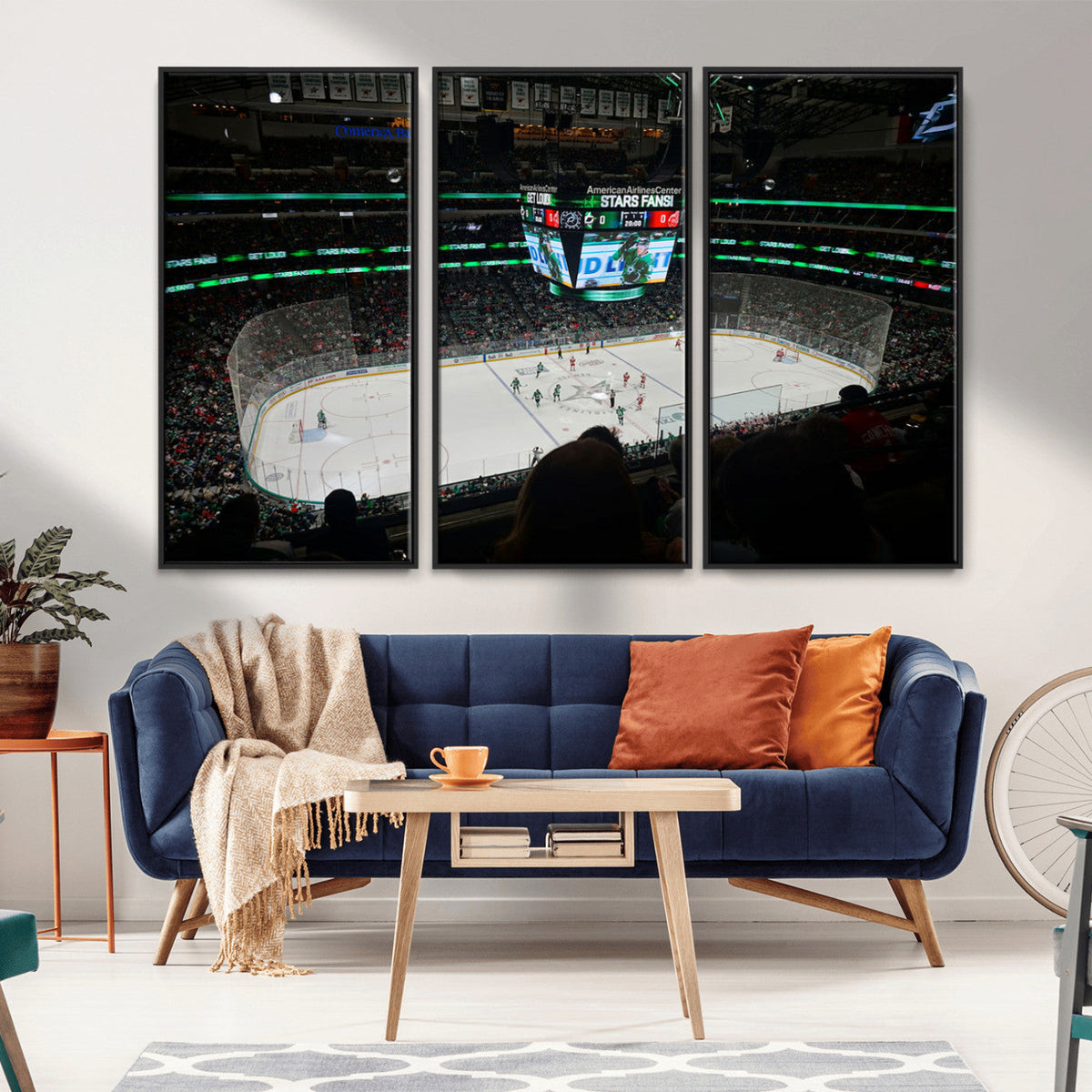 American Airlines Center Dallas Stars Wall Art Canvas Print