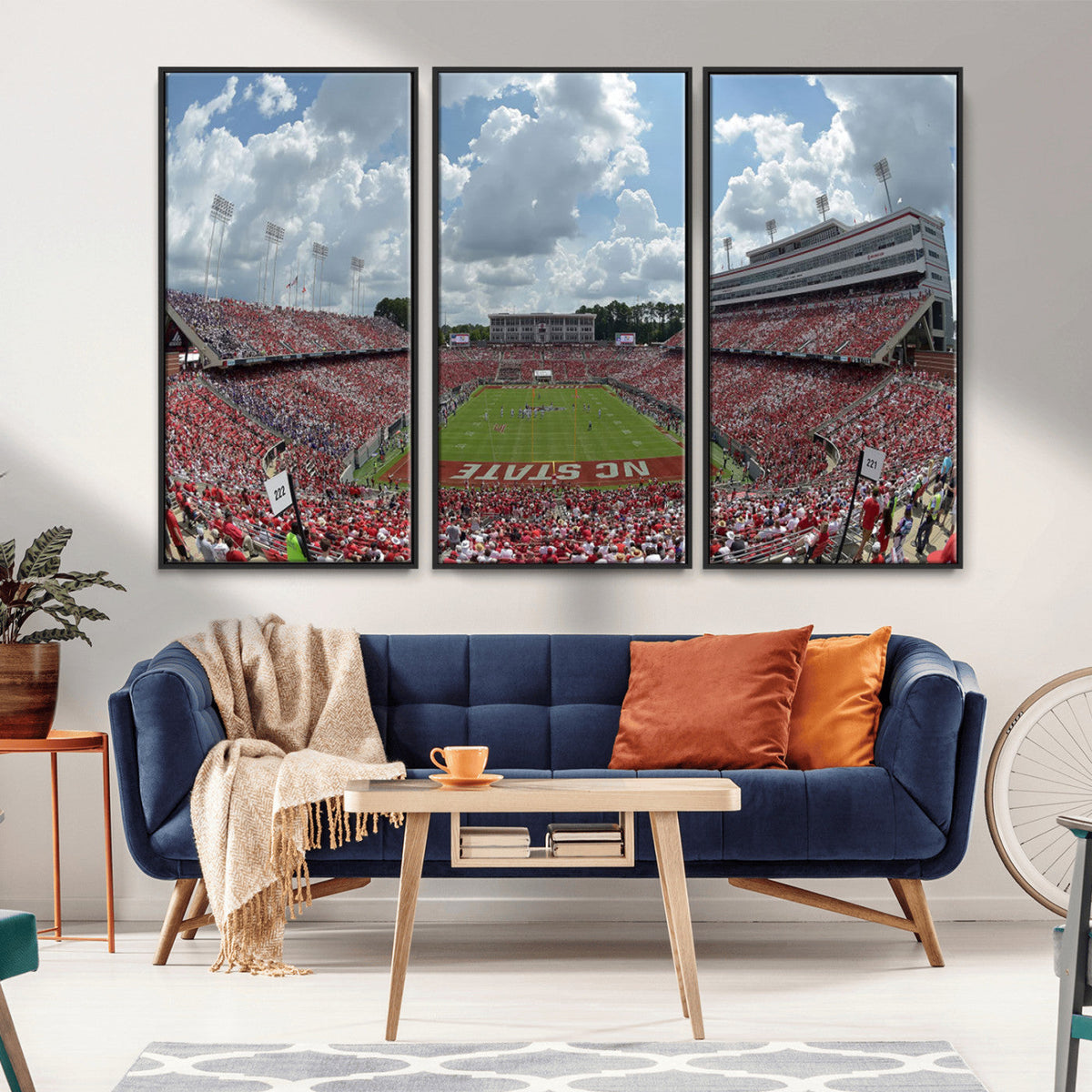 NC State Wolfpack Football Team Print Canvas- Raleigh