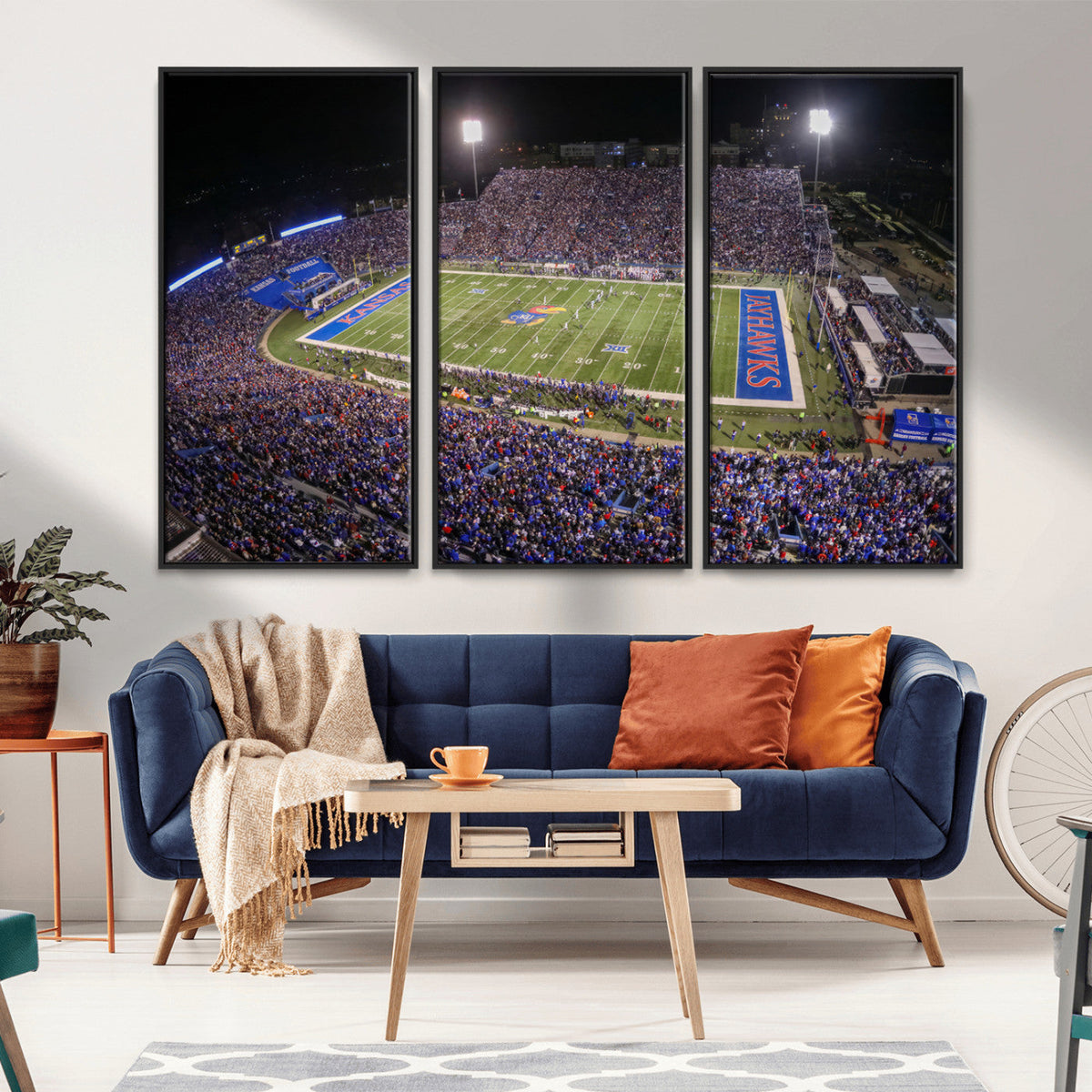 University of Kansas Jayhawks Football Team Print - Lawrence