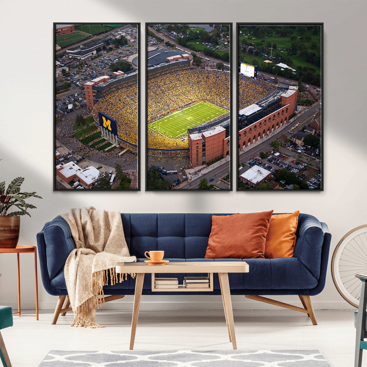 University of Michigan Wolverines Football Team Print - Ann