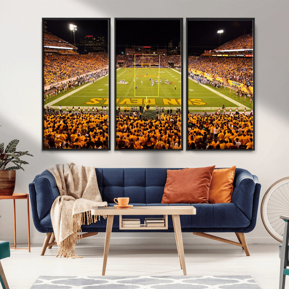 ASU Sun Devils Football Team Print - Phoenix Mountain