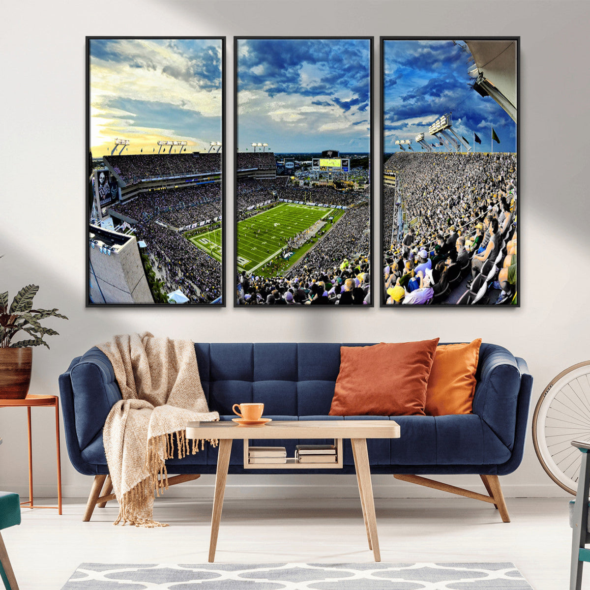 Framed USF Bulls Football Team Print - Tampa Raymond James