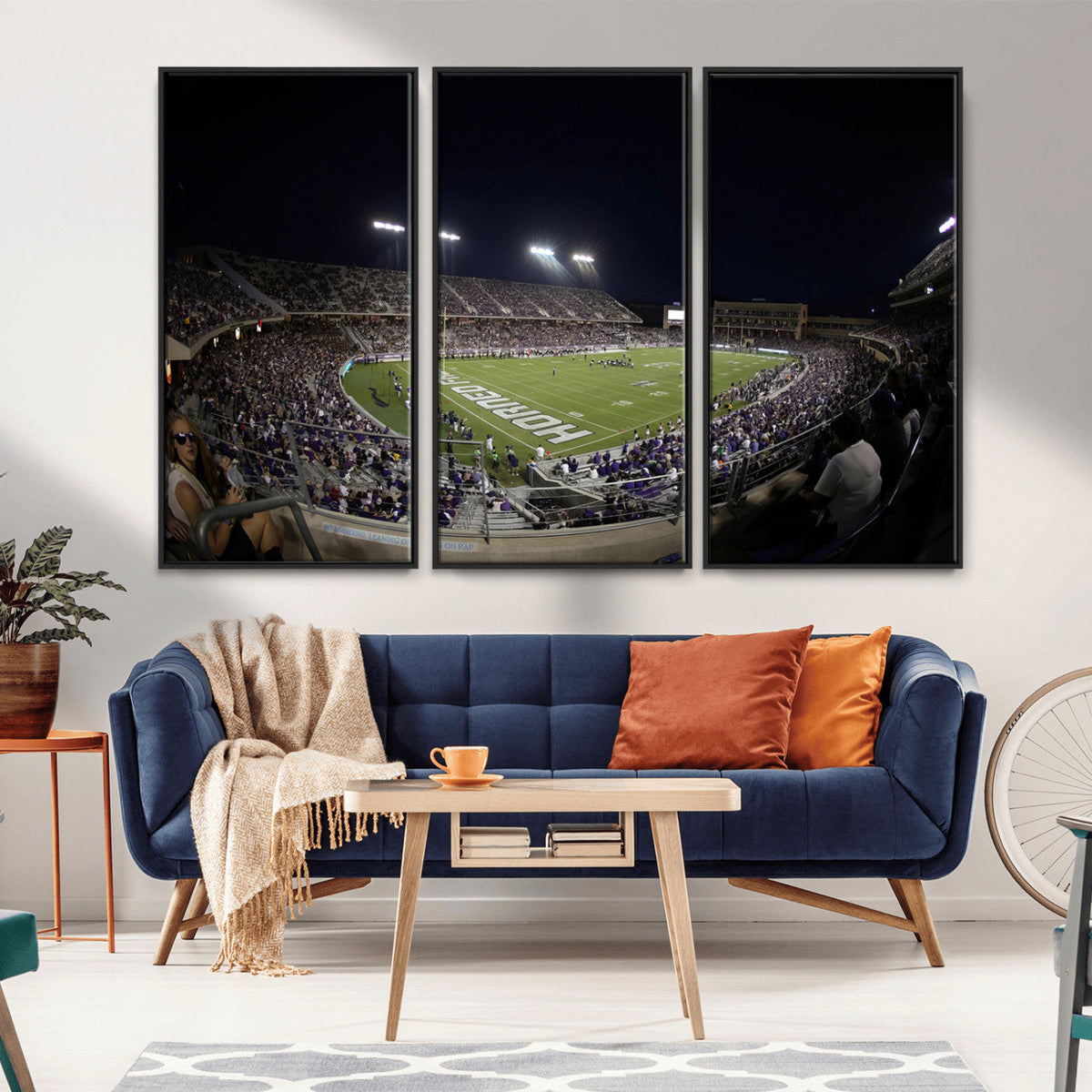 TCU Horned Frogs Football Team Print - Fort Worth Amon G.