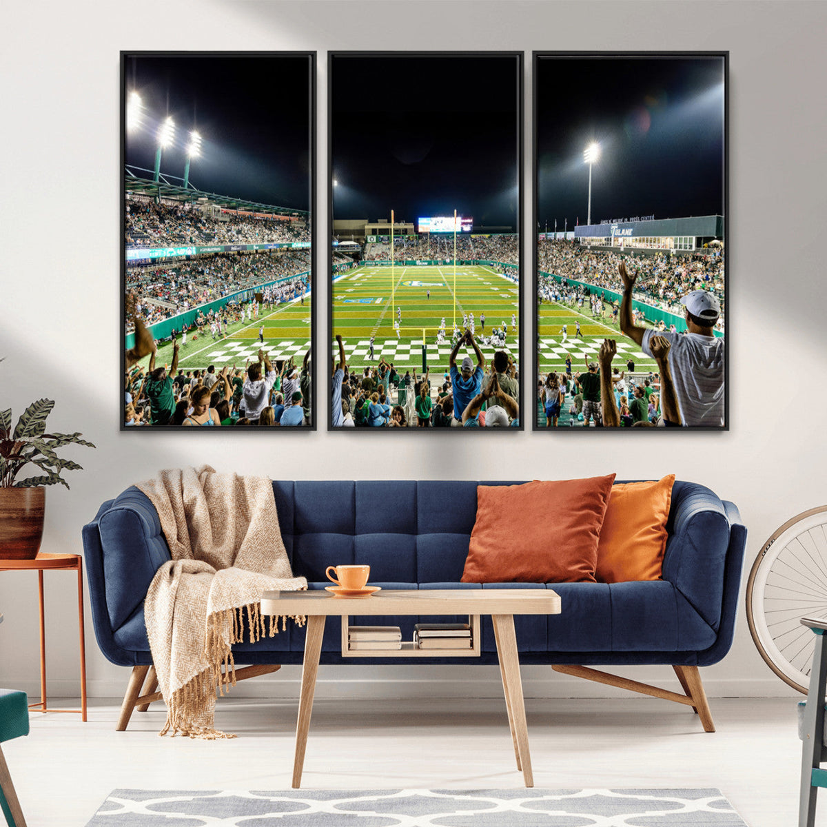 The Tulane University Green Wave Football Team Print - New