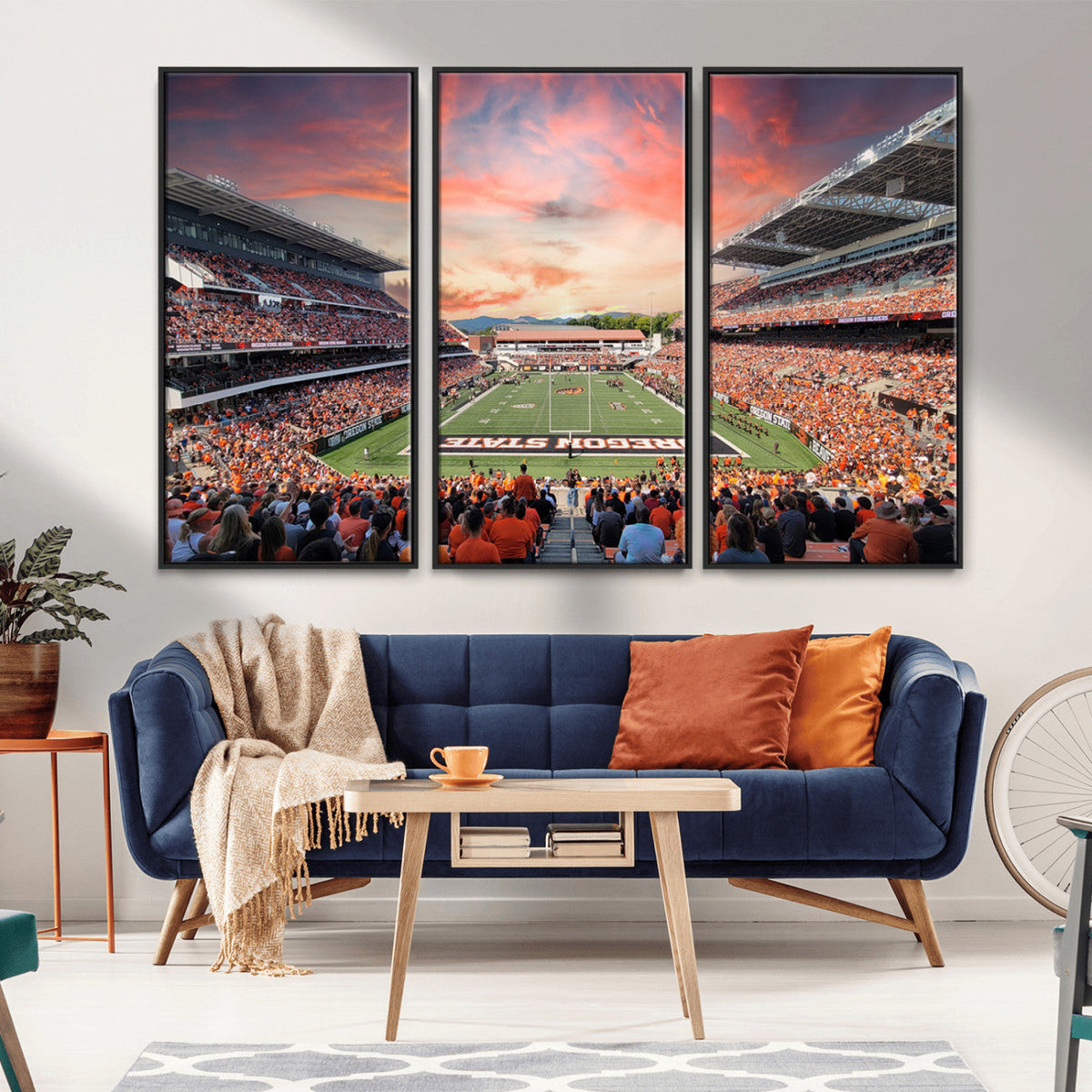 Oregon State Beavers Football Team Print - Corvallis Reser