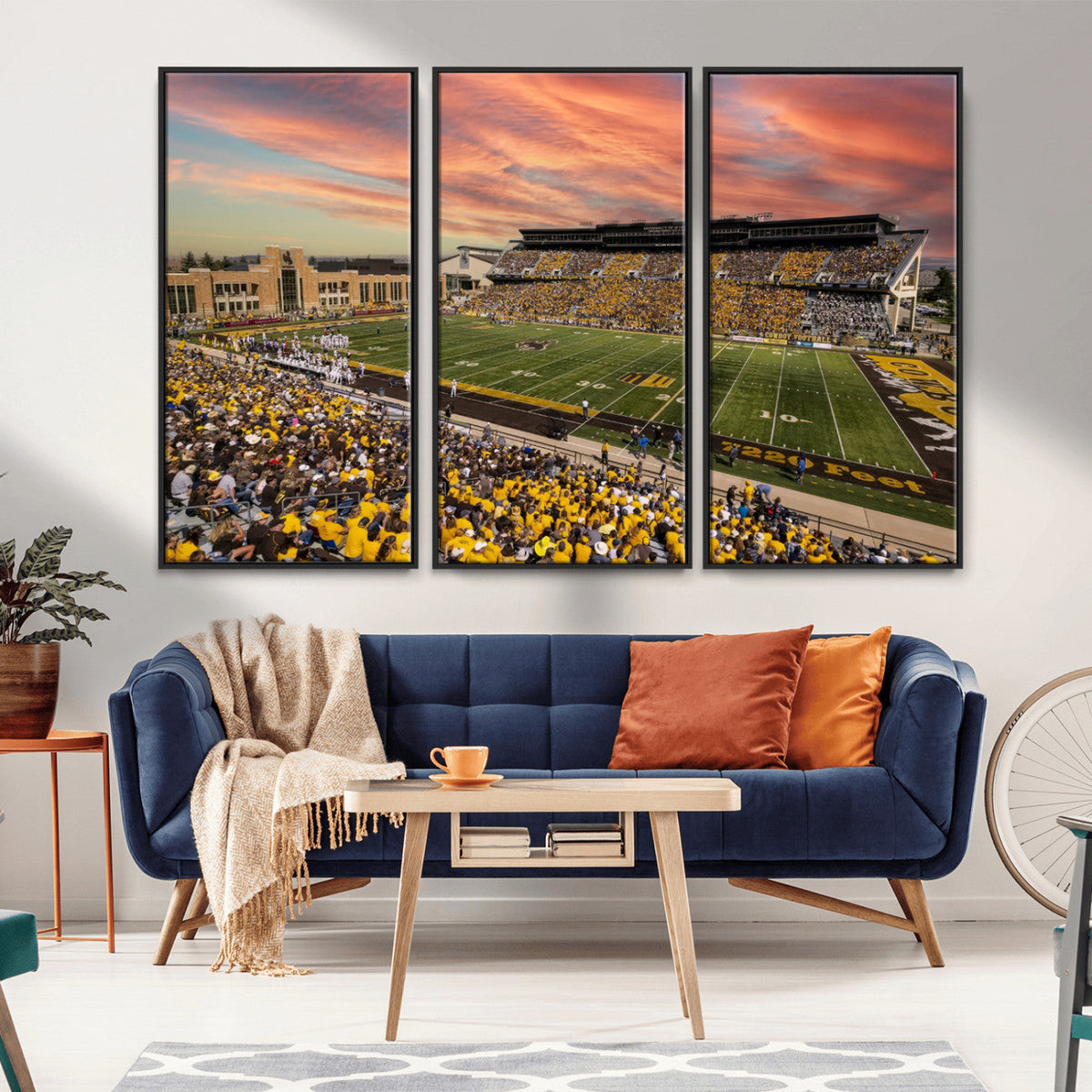 University of Wyoming Cowboys Football Team Print - Laramie