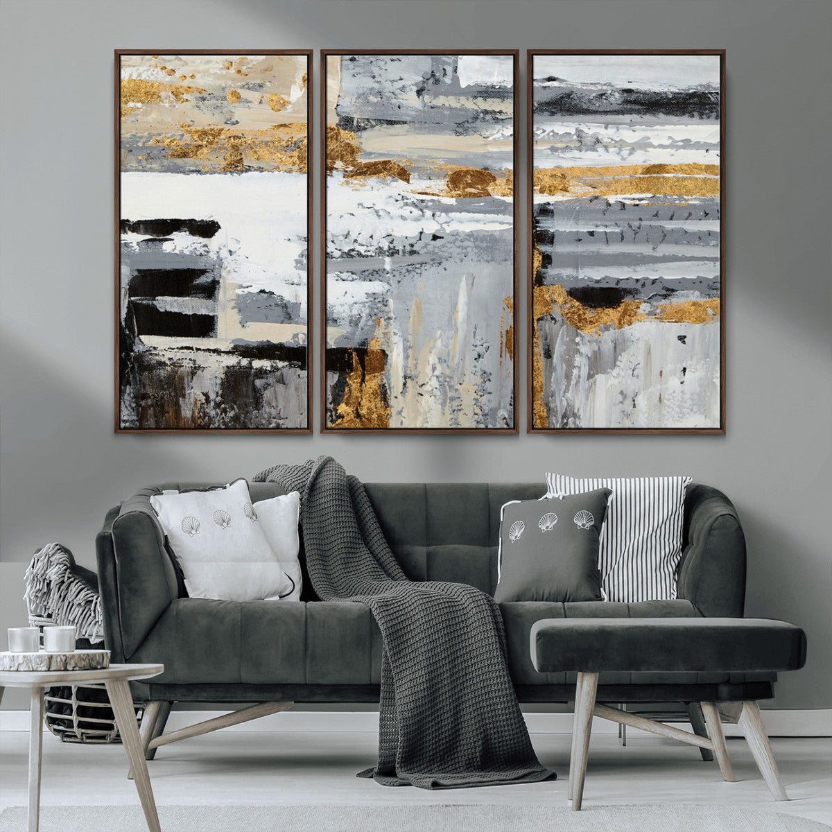 Abstract Painting Canvas Wall Art Print Paint Drip Art Brush