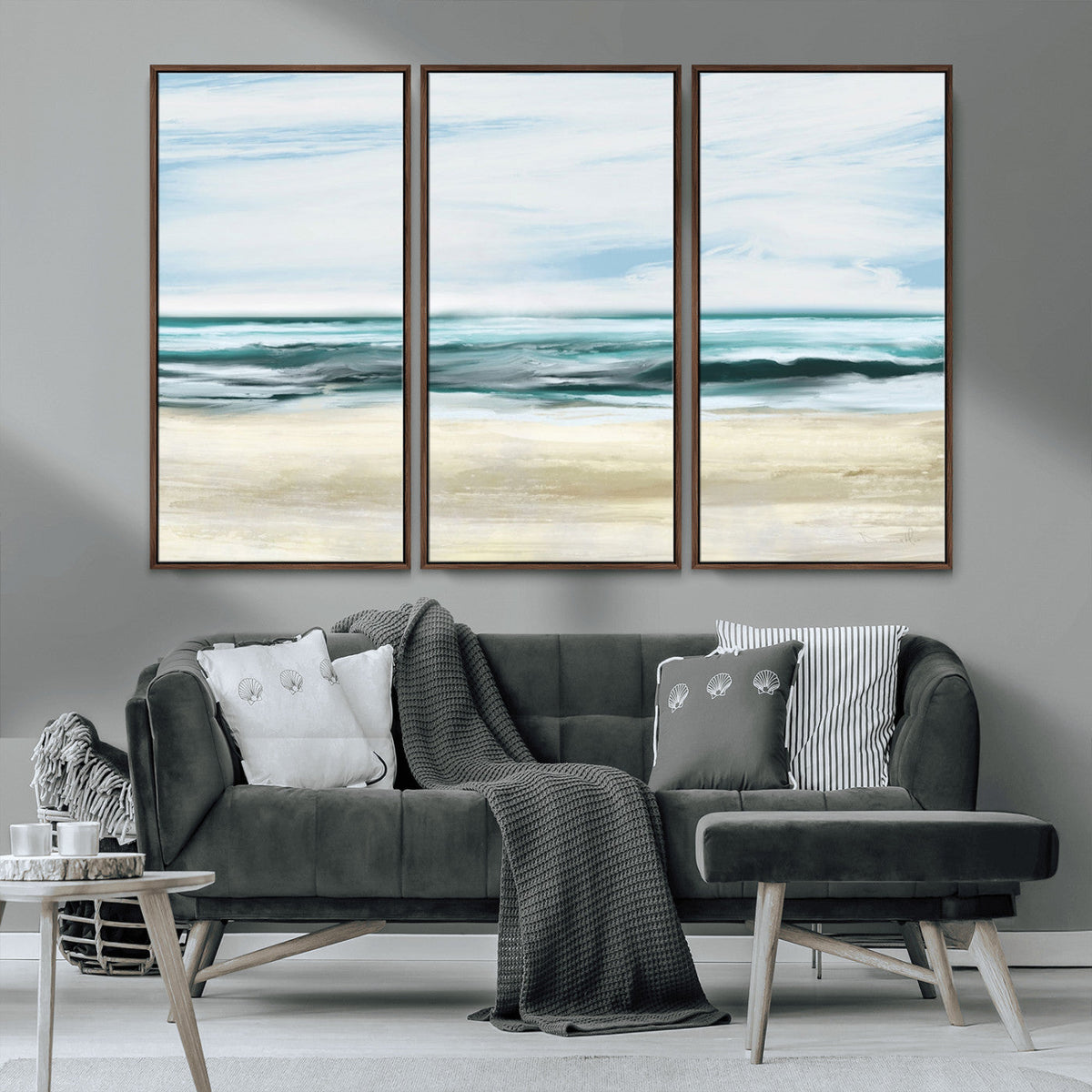 Ocean Abstract Wall Art Canvas Print