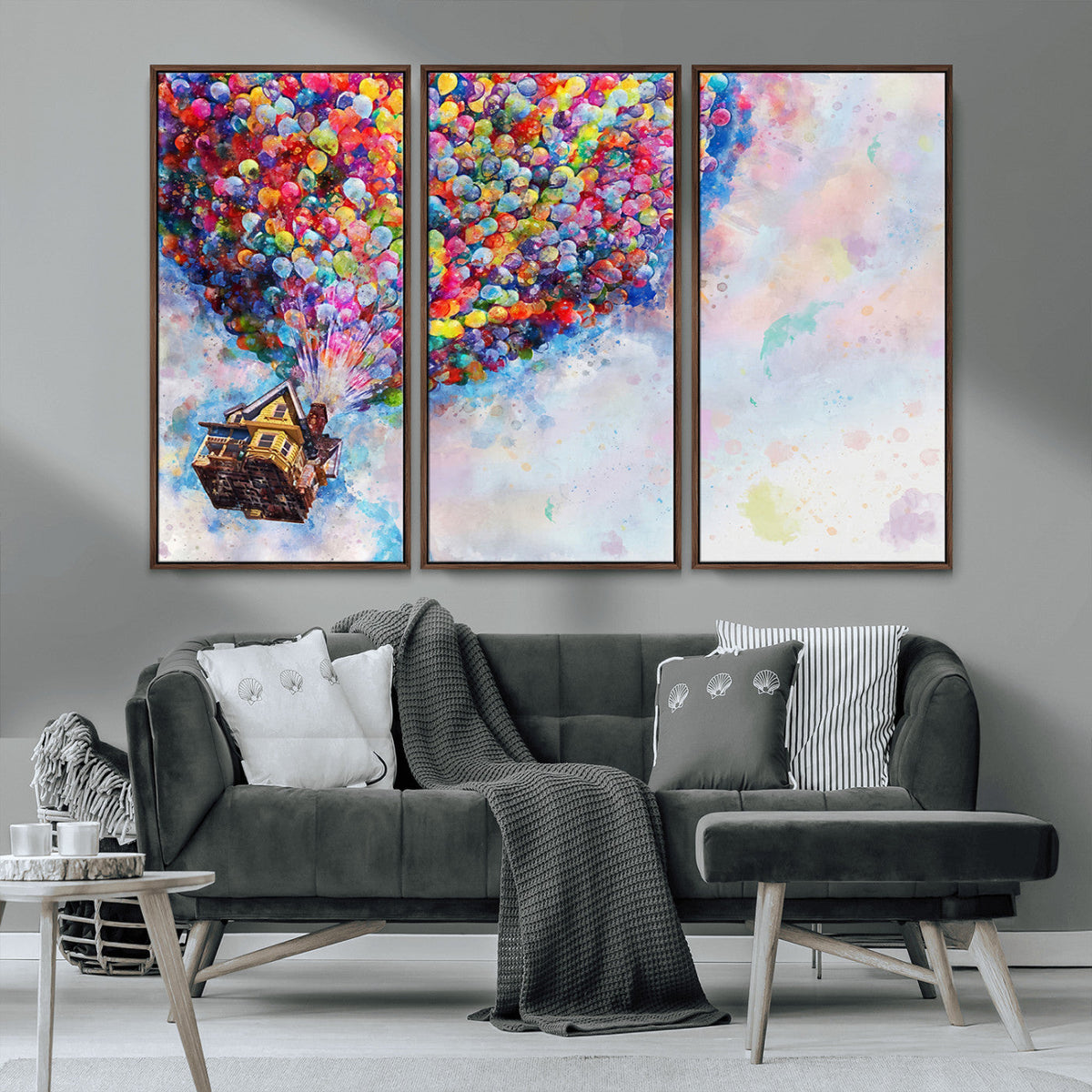 Don't Look Up Movie Canvas Wall Art - Vibrant Floating House