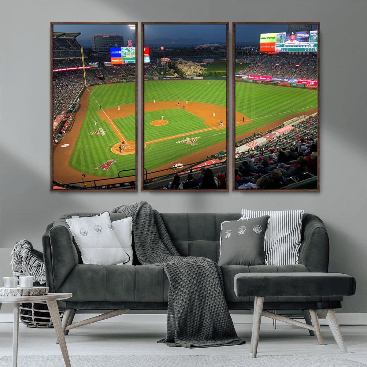Angel Stadium Aerial Canvas Print – Los Angeles Angels