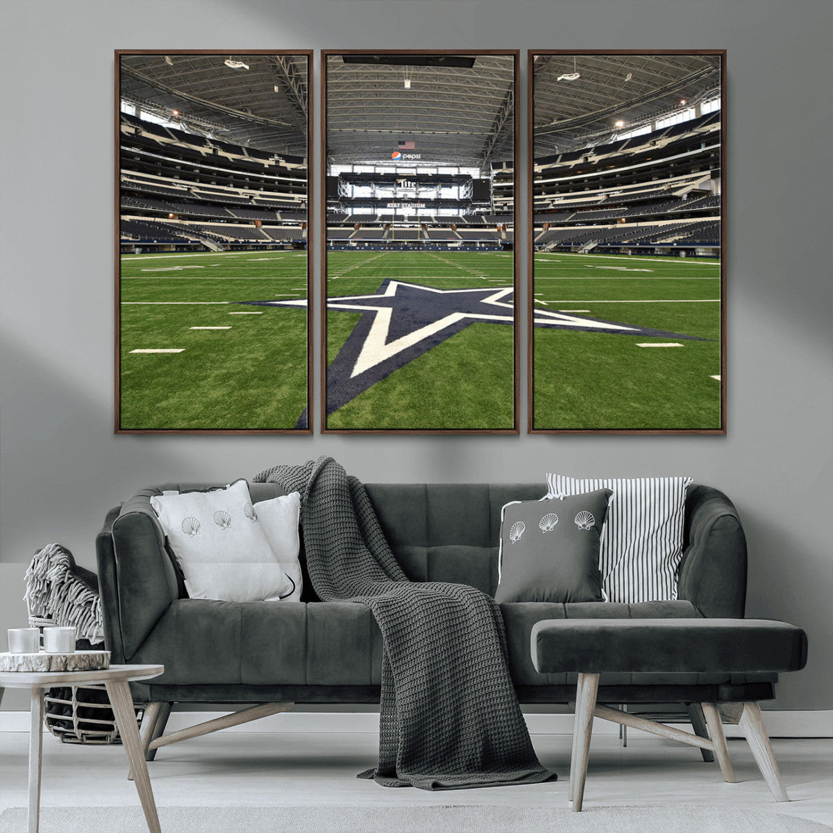 Dallas Cowboys Football Team Print - Arlington AT&T Stadium
