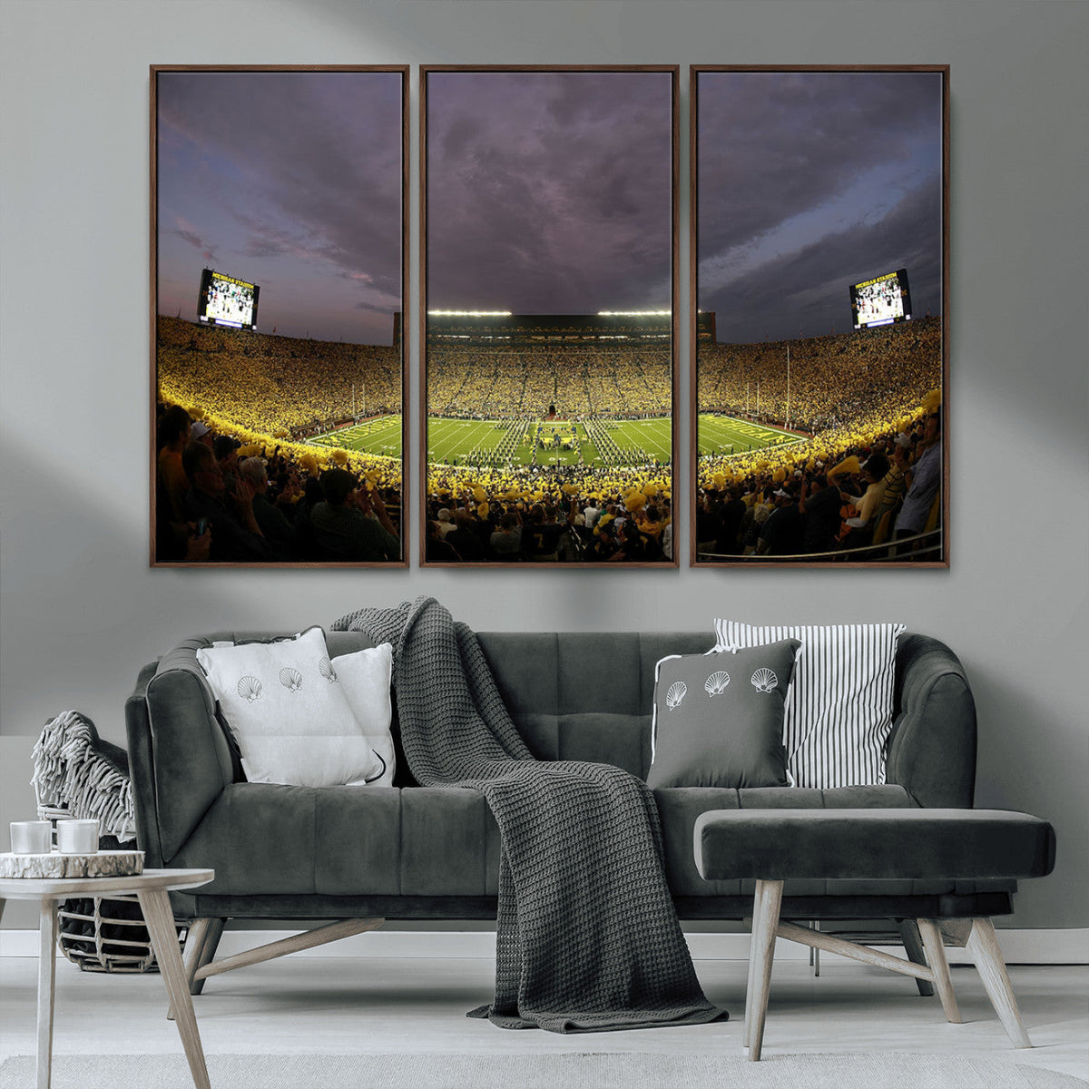 Michigan Wolverines Print - Michigan Stadium Wall Art Canvas