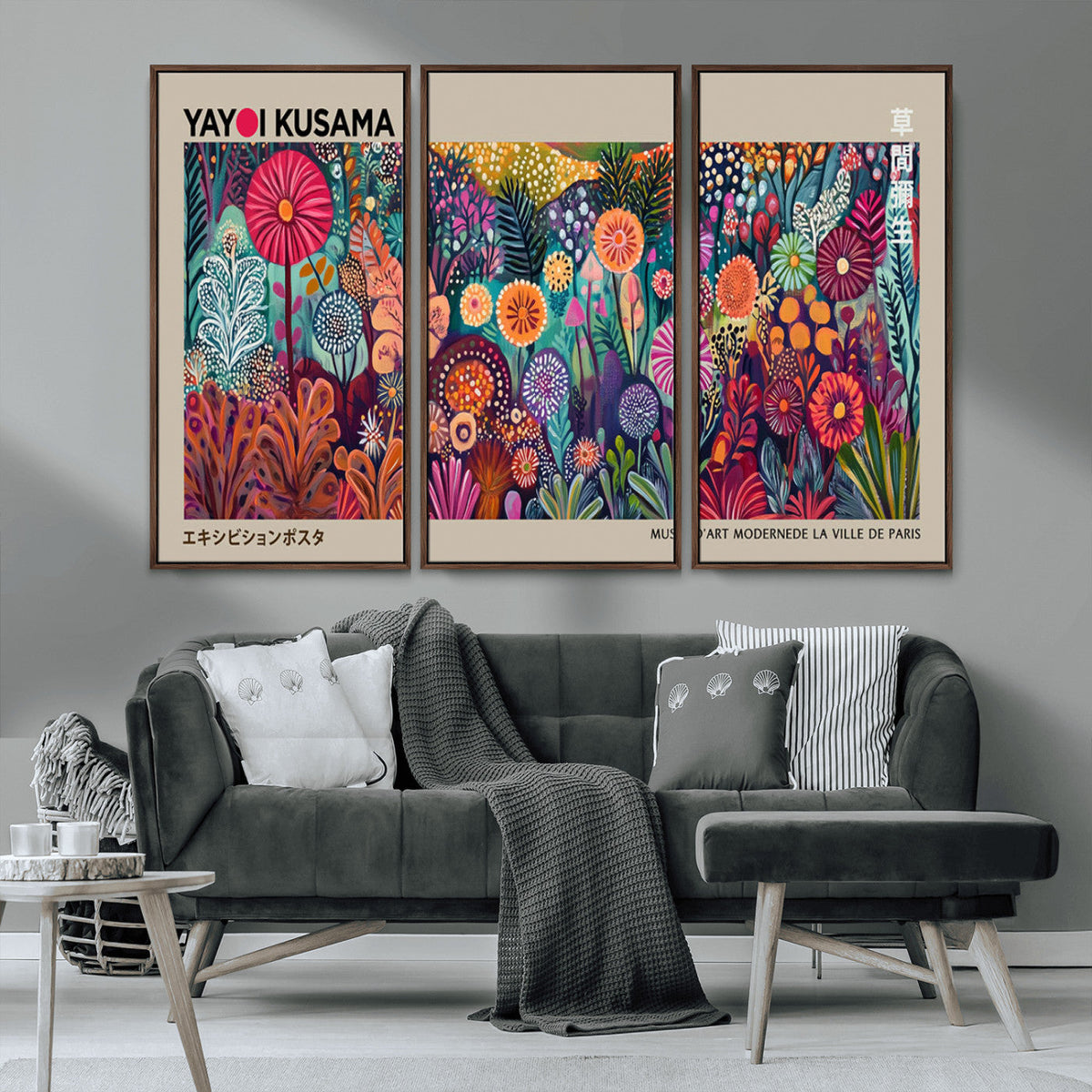 Yayoi Kusama Wall Art Canvas Print, Abstract Art, Large
