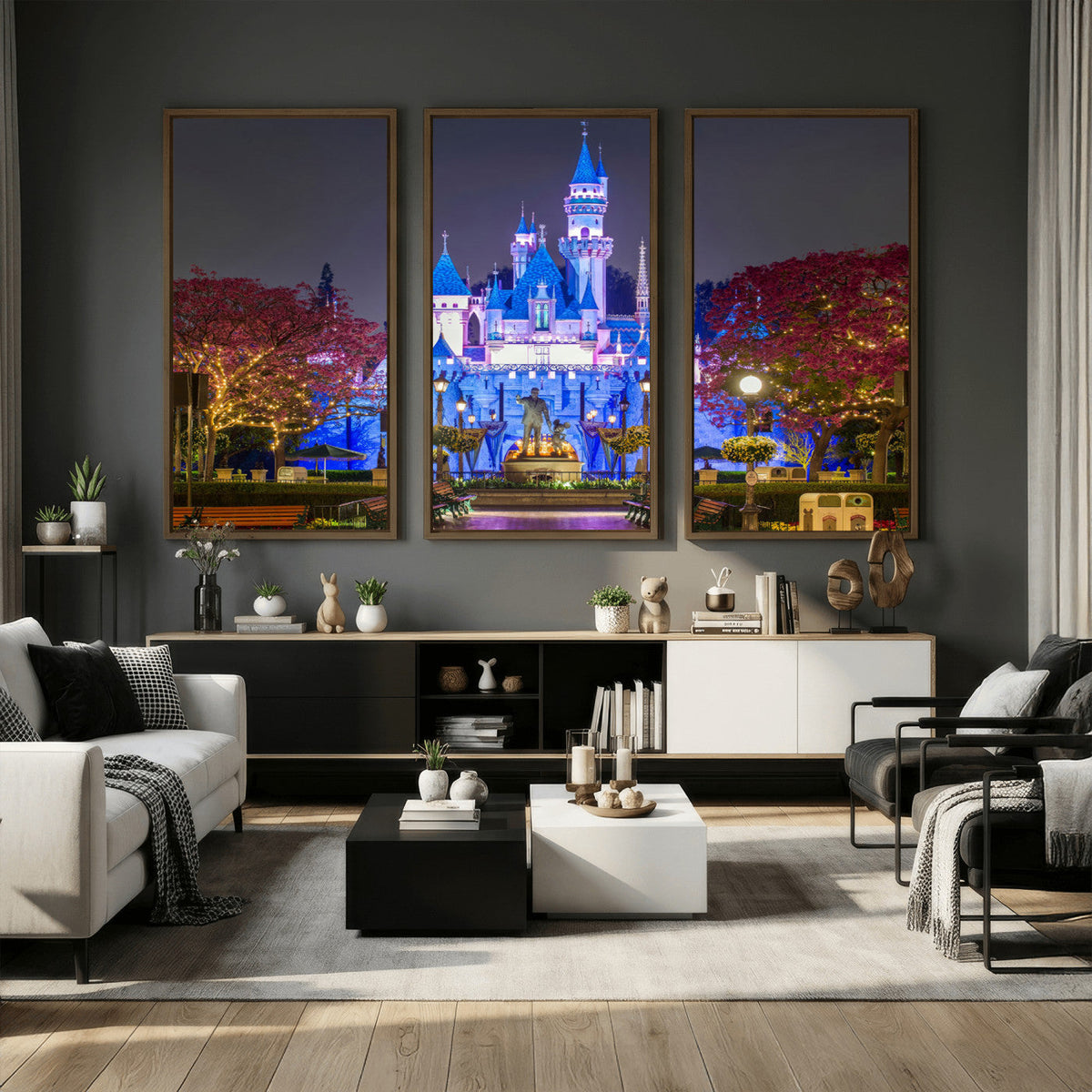 Disney Castle Wall Art Canvas Print – Magical Fairytale