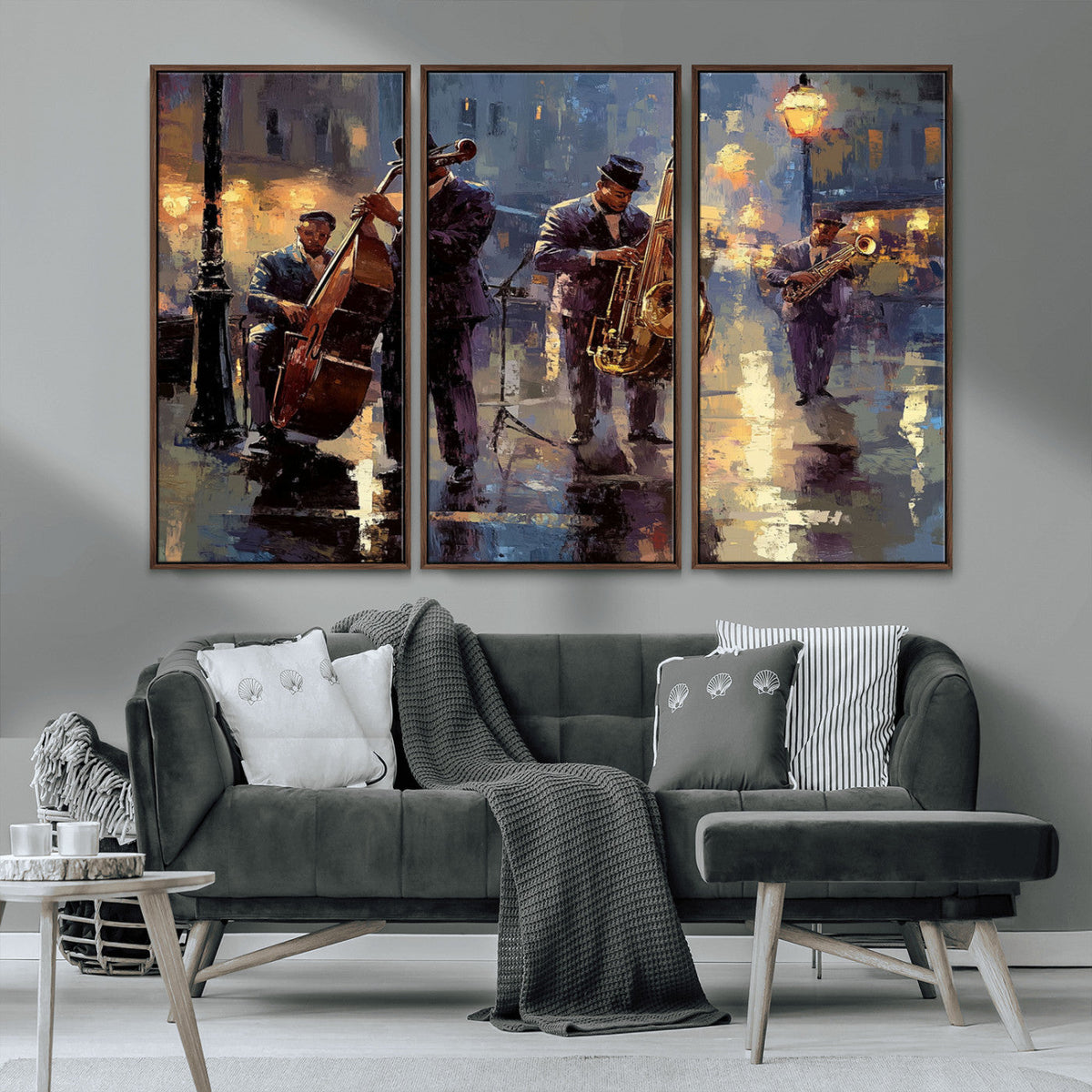 Afro Abstract Jazz Music Wall Art Canvas Print – Colorful