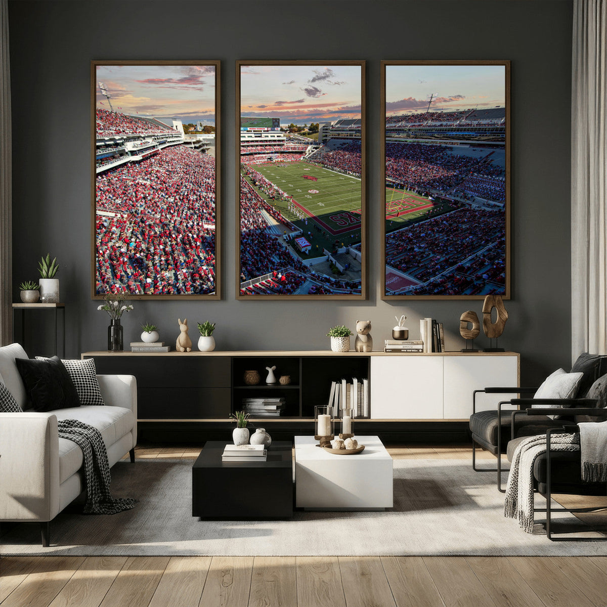 Donald W. Reynolds Razorback Stadium Wall Art Canvas Print –