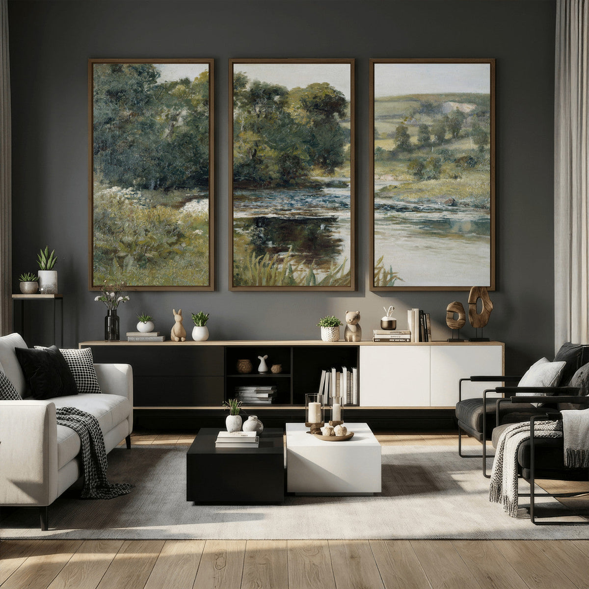 Streamside by Edward Mitchell Bannister Wall Art Canvas