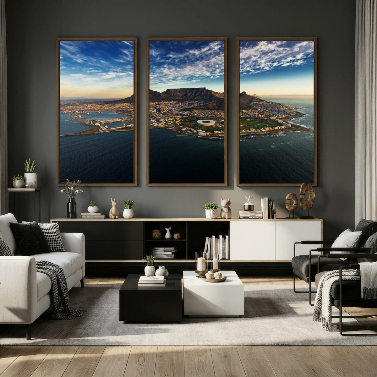 Cape Town Skyline Wall Art Canvas Print – Table Mountain