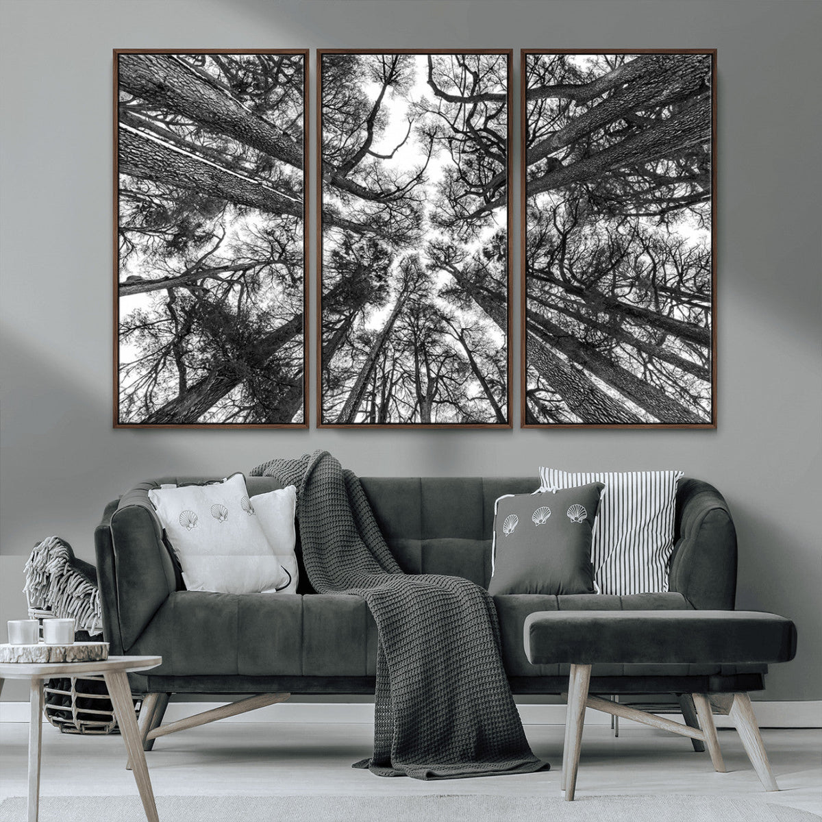 Trees Contemporary Art Canvas Print