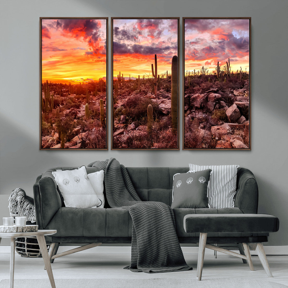 Arizona Desert Print, Western Cowboy Wall Art Print
