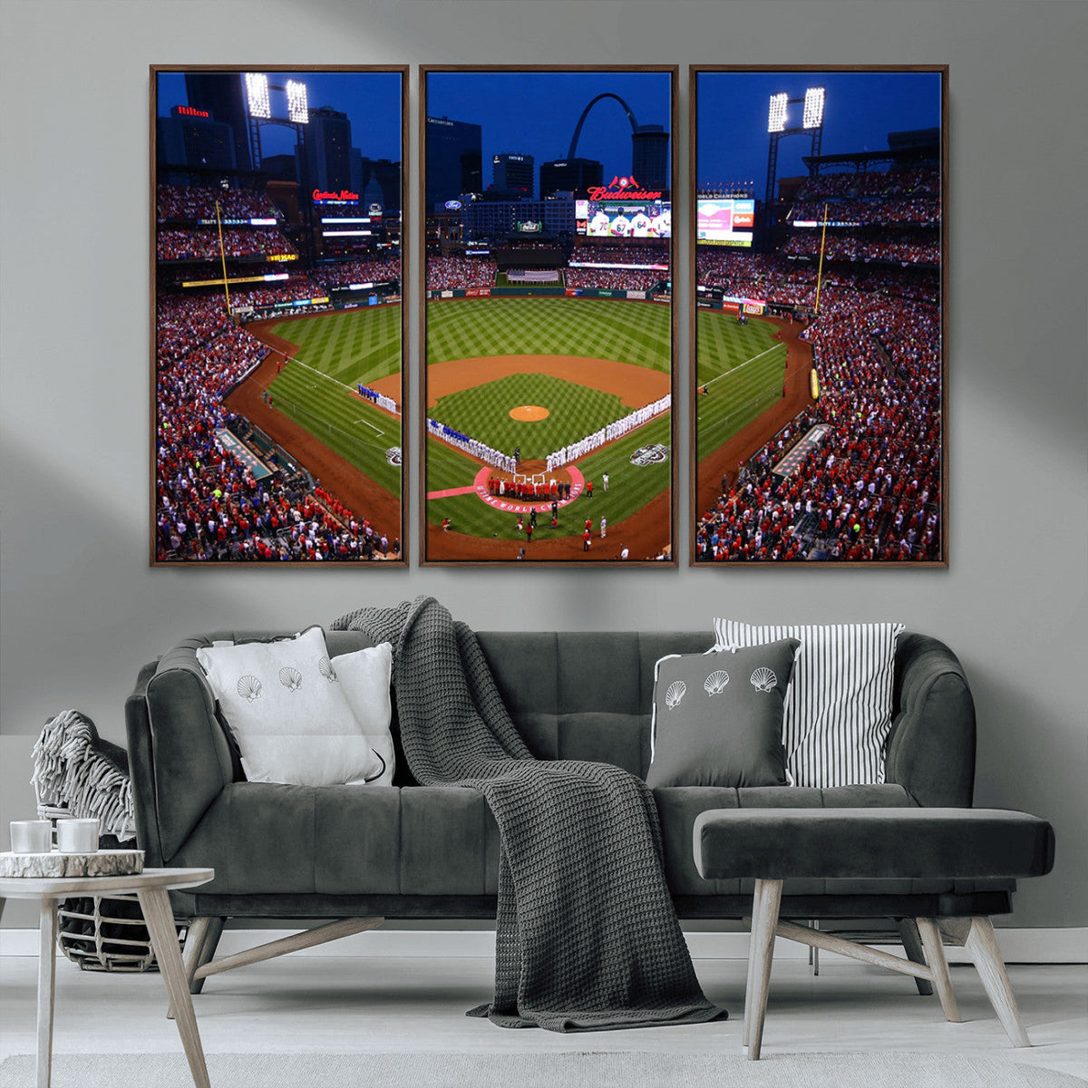 St. Louis Cardinals Baseball Team Print - Busch Stadium Wall