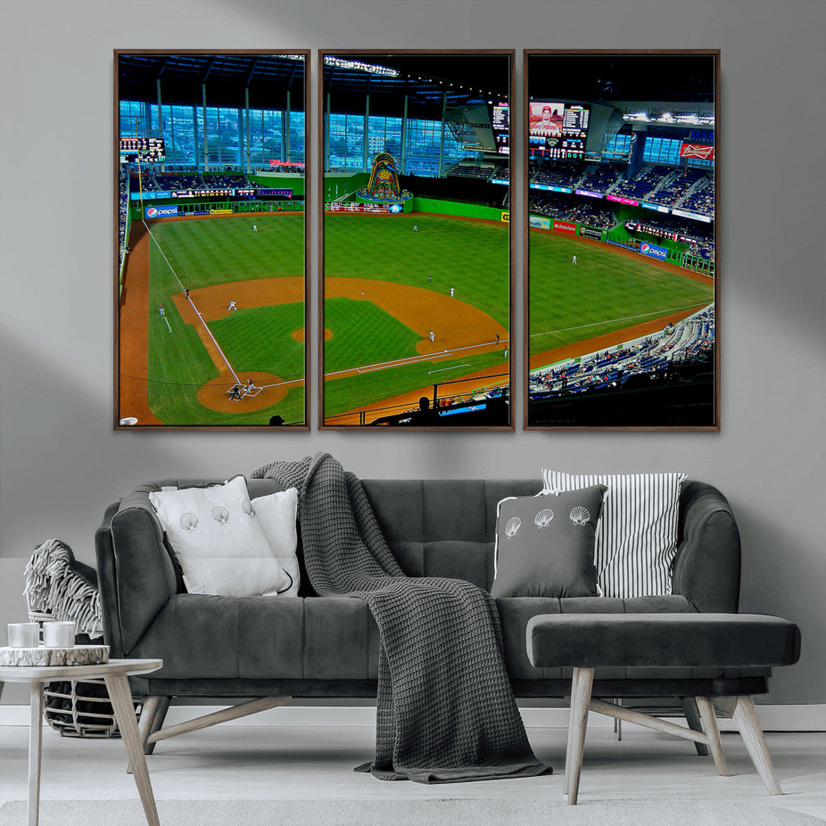 Miami Marlins Baseball Team Print - Miami LoanDepot Park