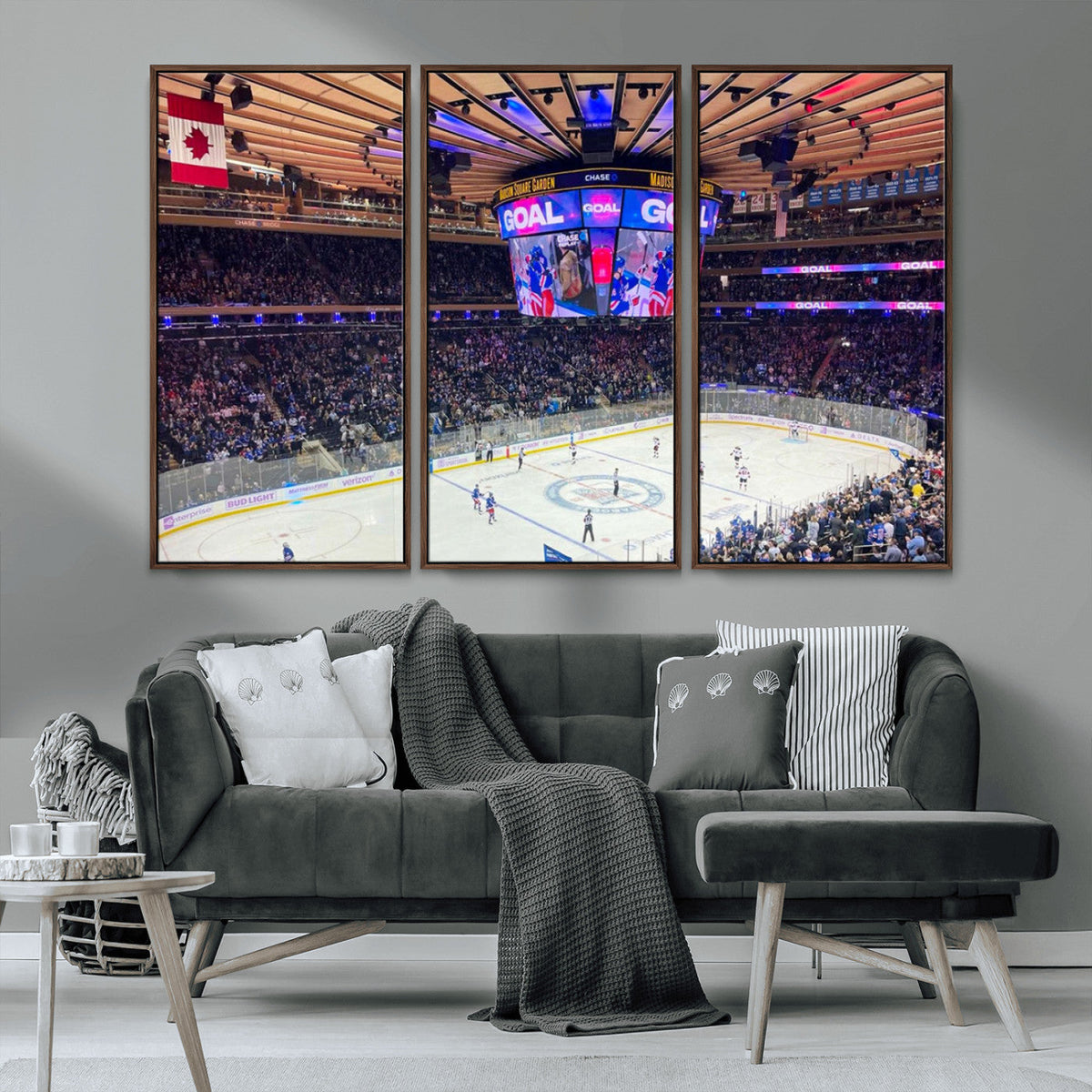 Madison New York Rangers Hockey Stadium Wall Art Canvas