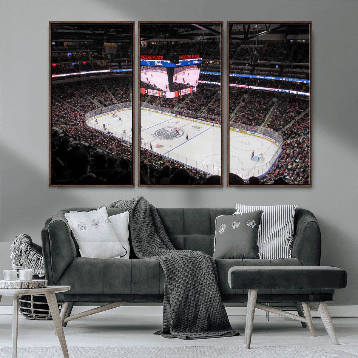 Rogers Place Edmonton Oilers Ice Hockey Stadium Wall Art,