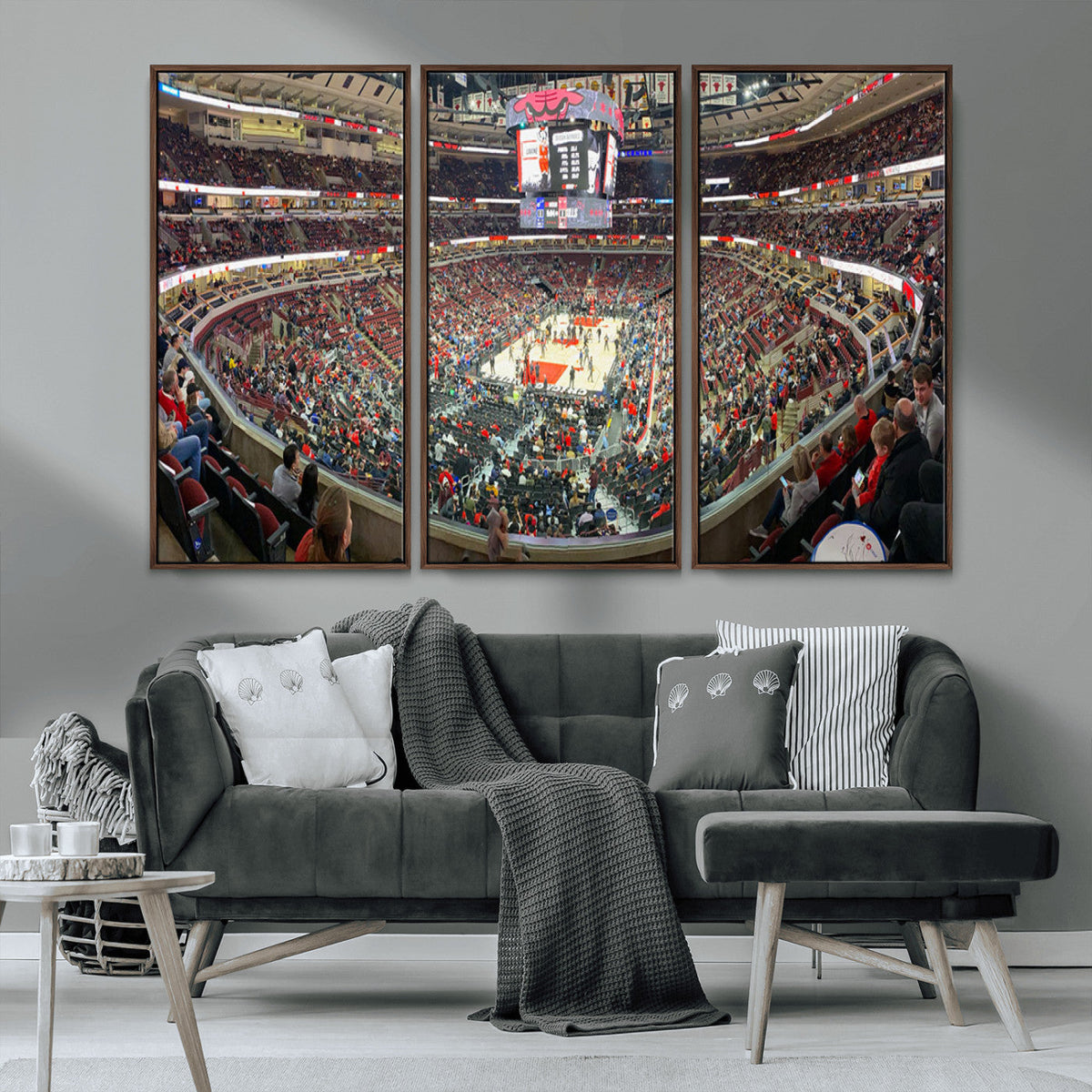 United Center Chicago Bulls Stadium Wall Art Canvas Print