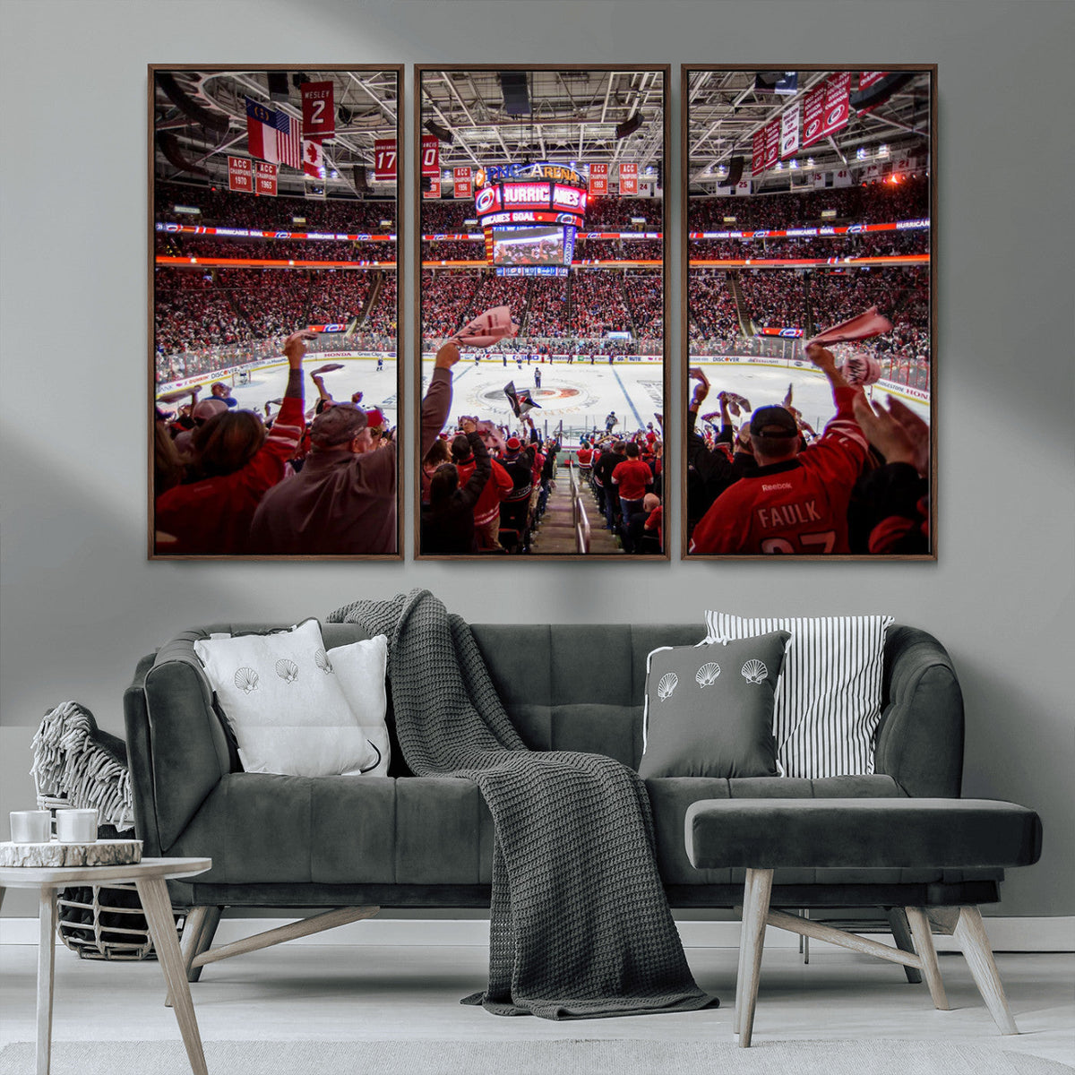 Carolina Hurricanes Ice Hockey Stadium Wall Art, Carolina
