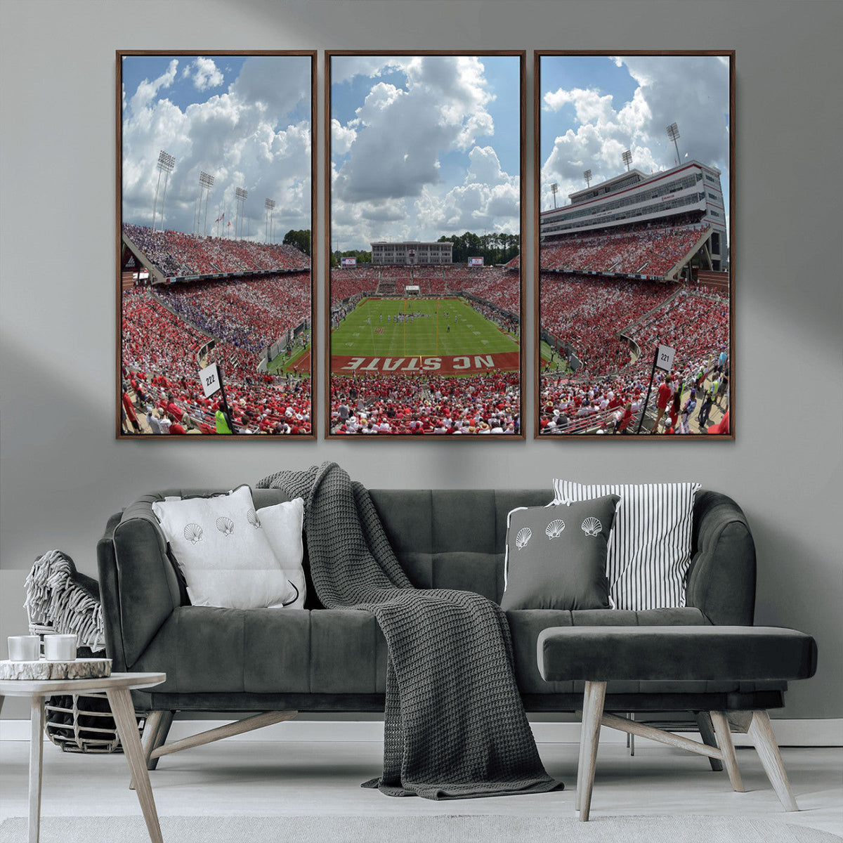 NC State Wolfpack Football Team Print Canvas- Raleigh