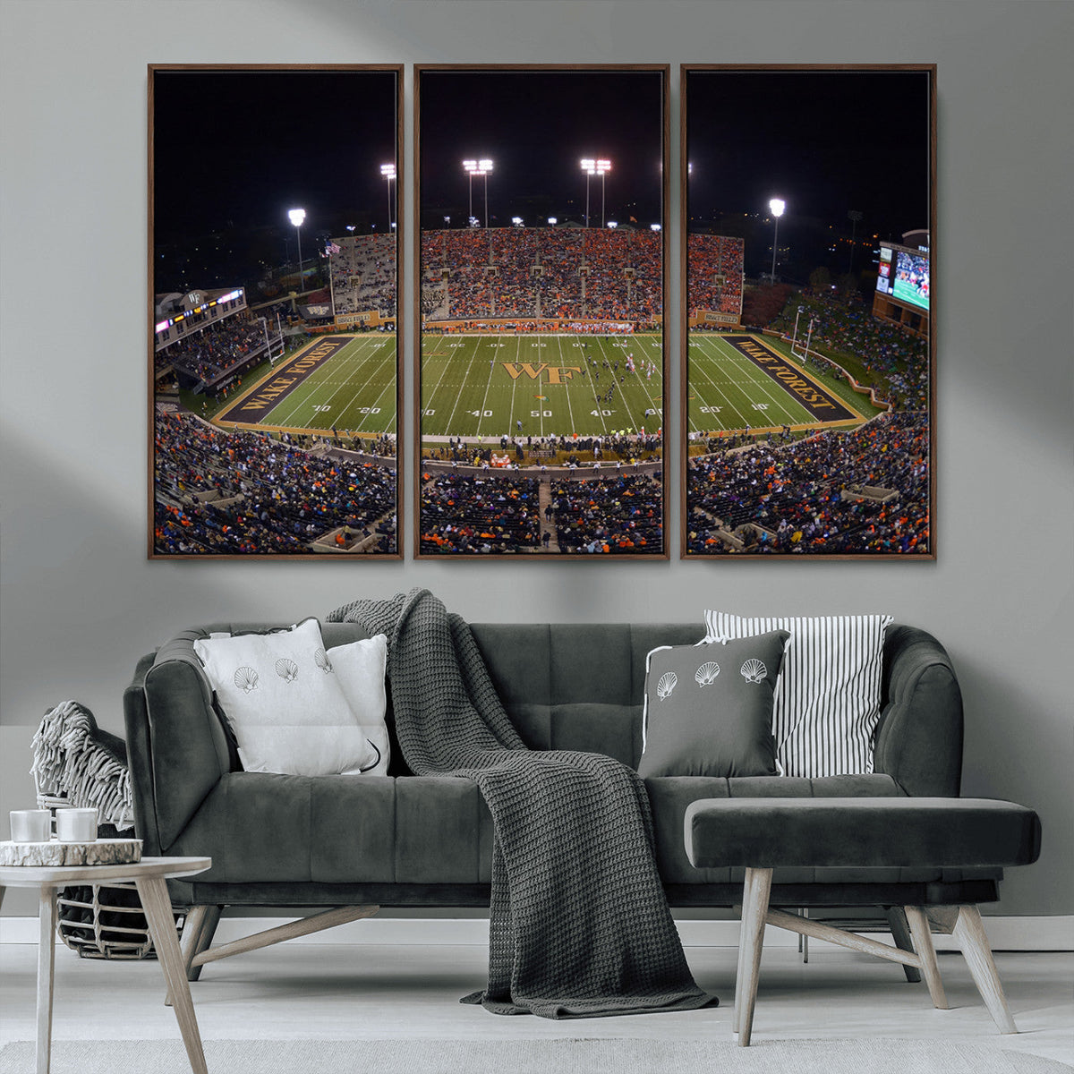 Demon Deacons Print Canvas, Football Team Print -
