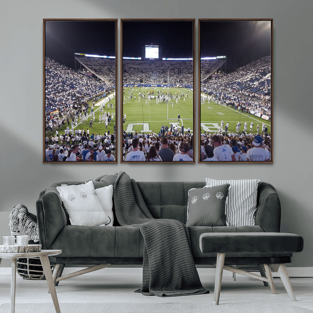 Brigham Young University Cougars Football Print Canvas -