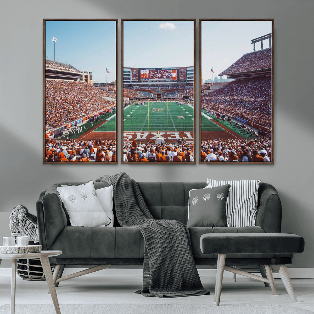 Framed Texas Memorial Stadium Canvas, University of Texas