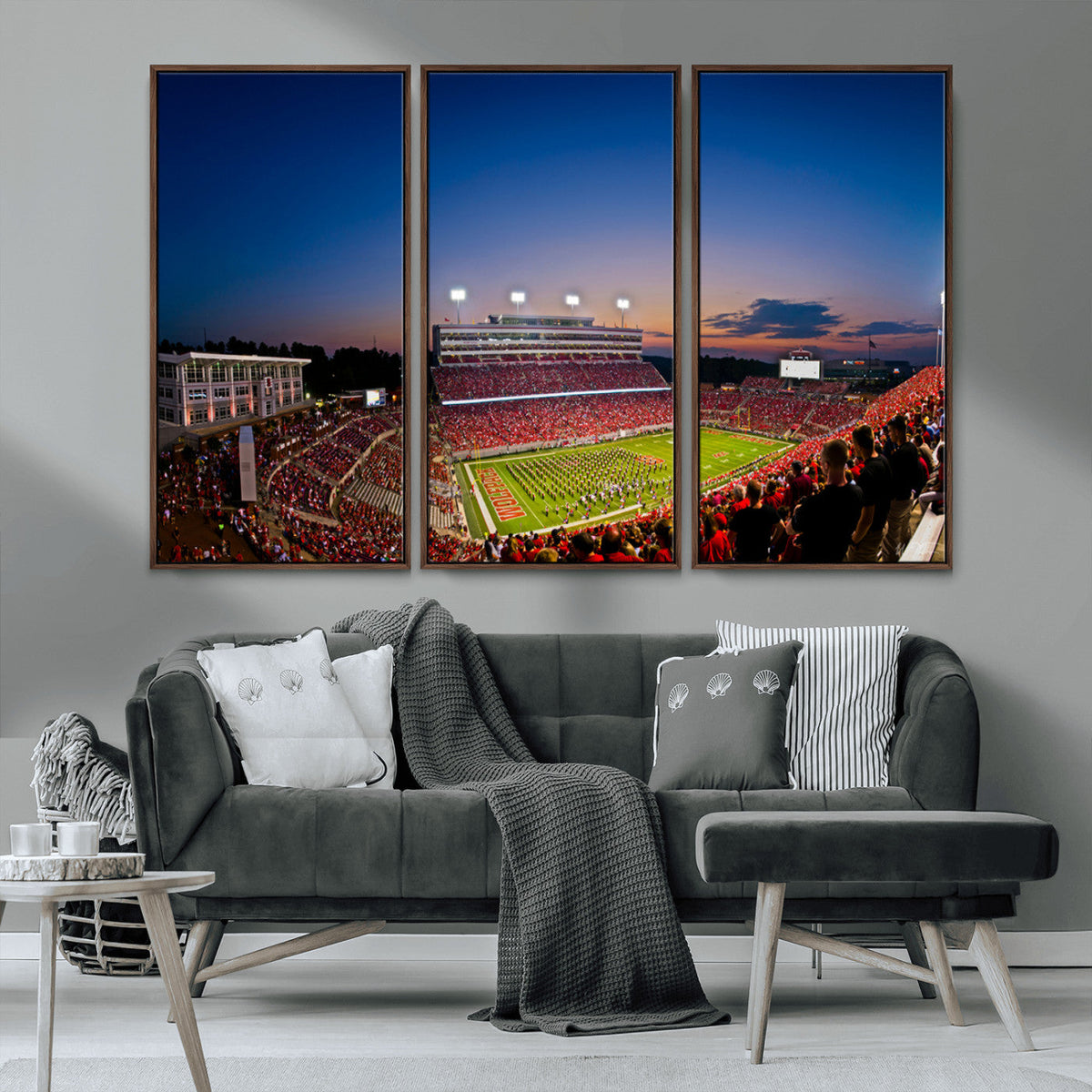 Wolfpack Football Team Wall Art Print - Raleigh