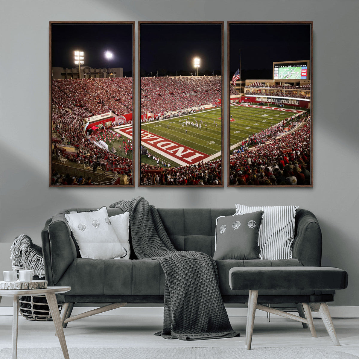 Indiana University Hoosiers Football Team Print Canvas -