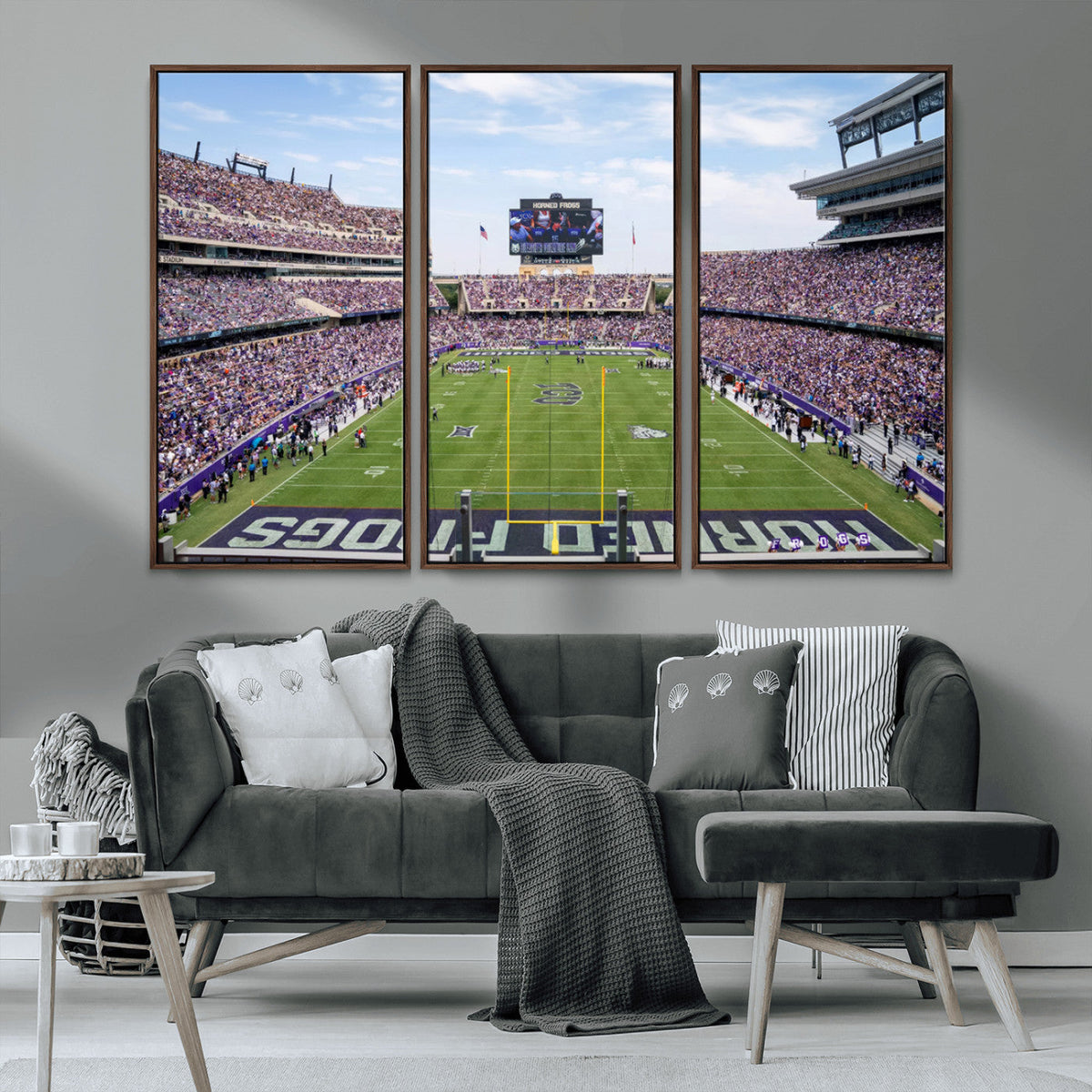 TCU Horned Frogs Football Team Print - Fort Worth Amon G.