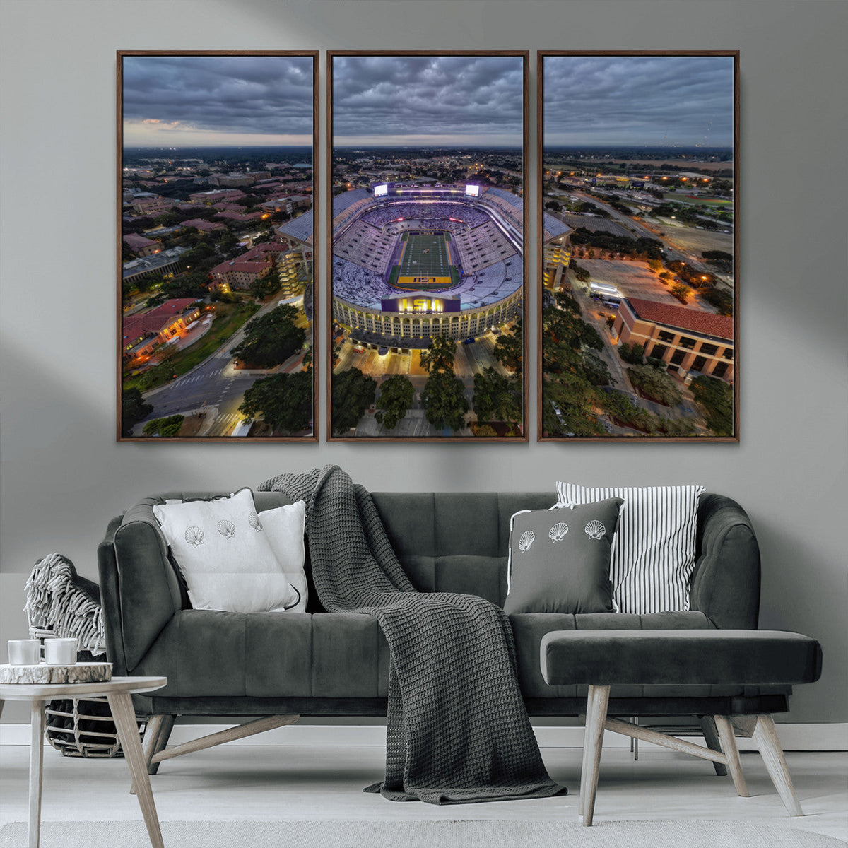 The Louisiana State University Tigers Football Team Print -