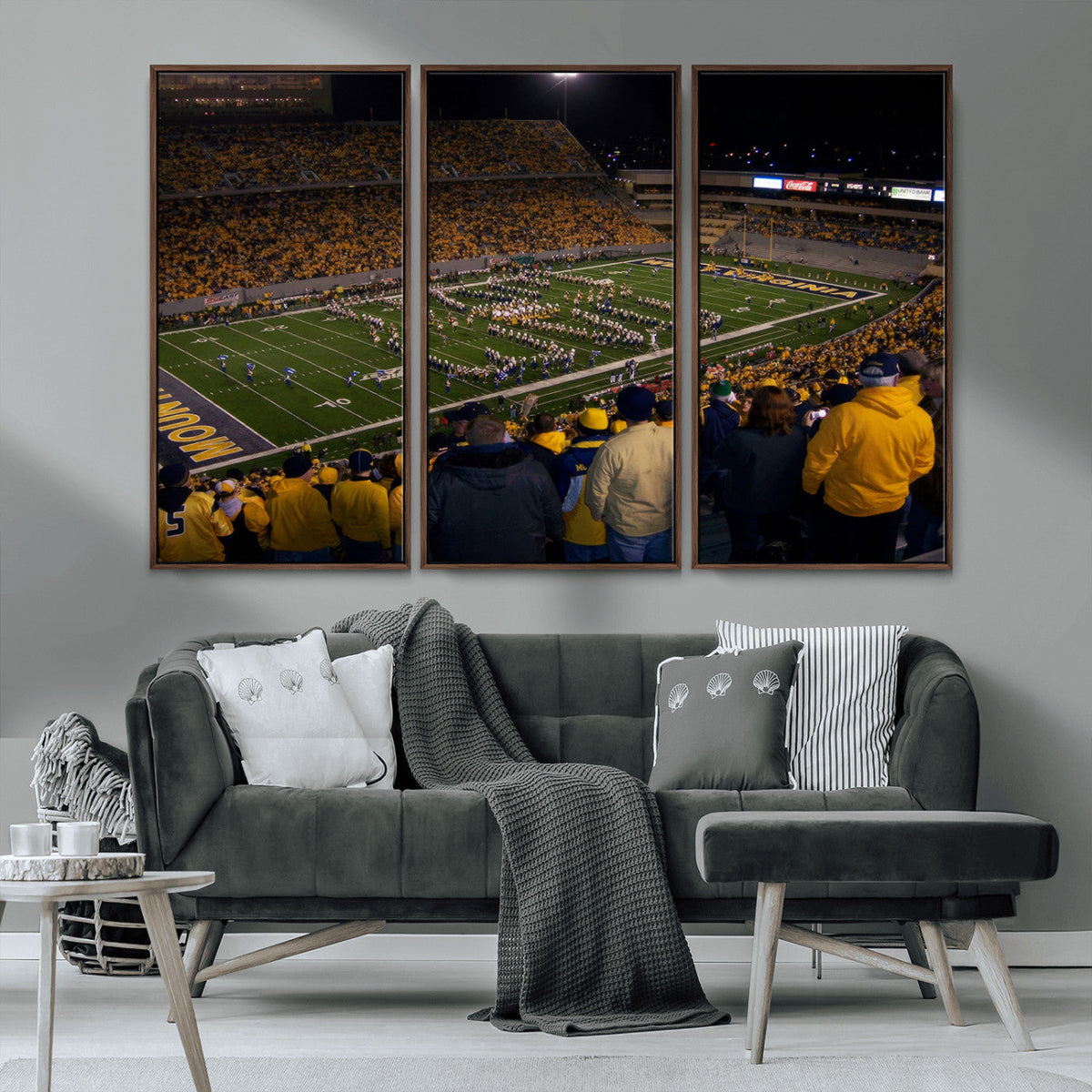 West Virginia Uni Mountaineers Football Team Print - Milan