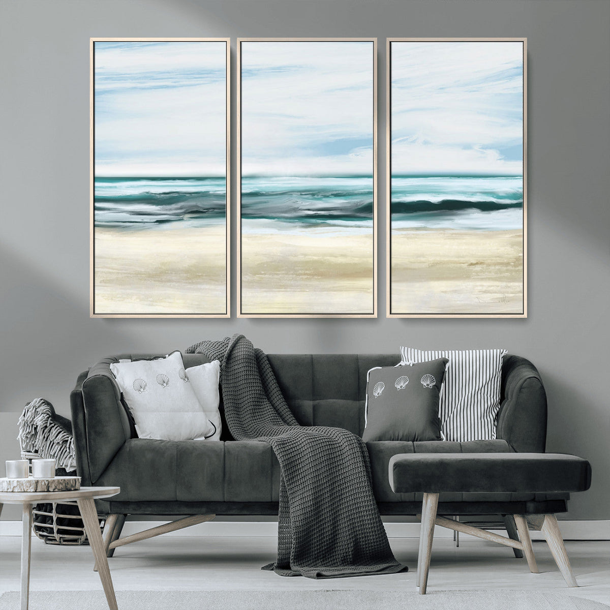 Ocean Abstract Wall Art Canvas Print
