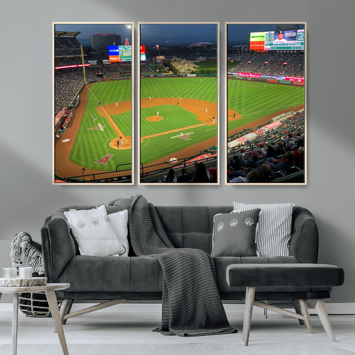 Angel Stadium Aerial Canvas Print – Los Angeles Angels