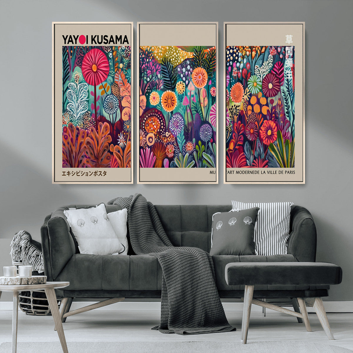 Yayoi Kusama Wall Art Canvas Print, Abstract Art, Large