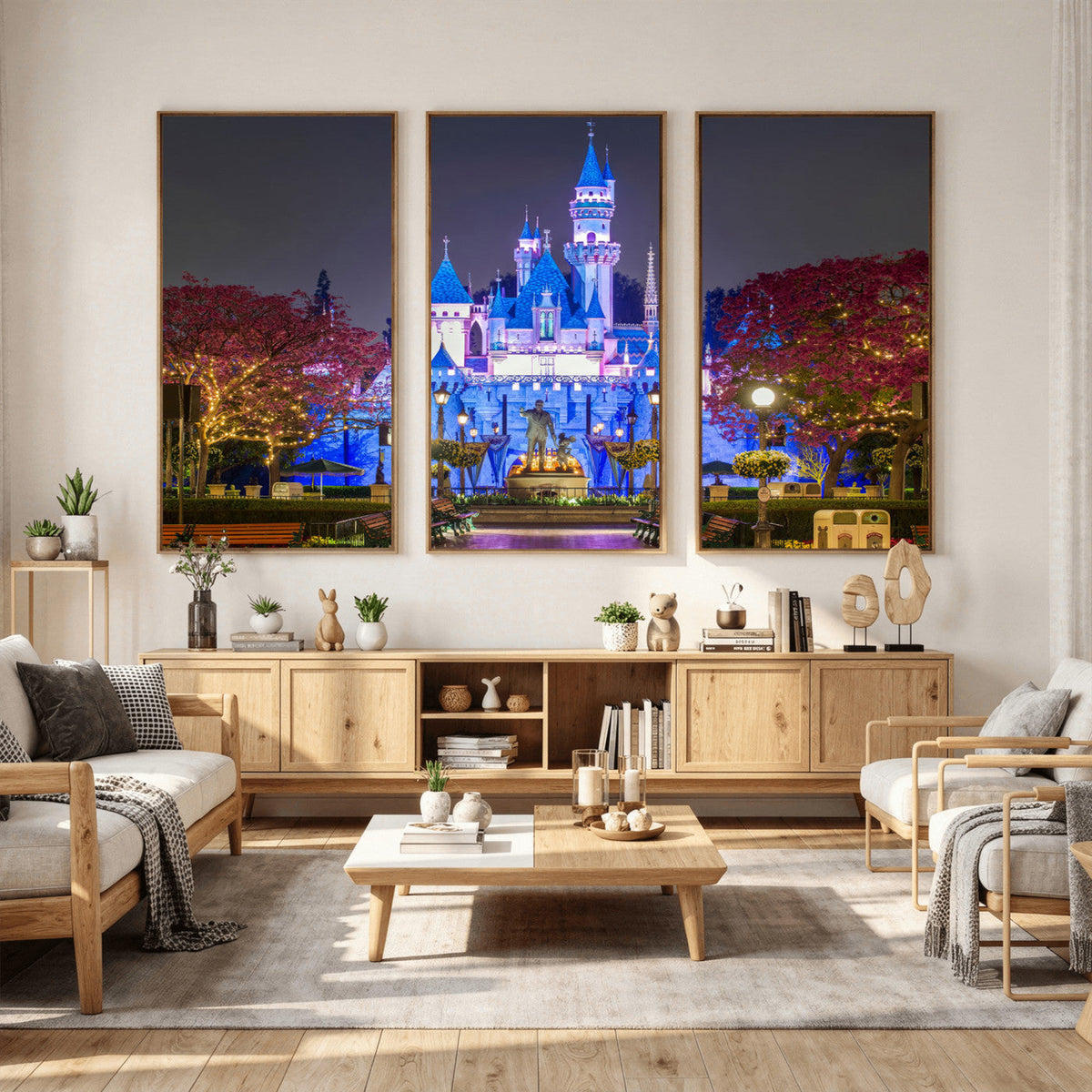 Disney Castle Wall Art Canvas Print – Magical Fairytale