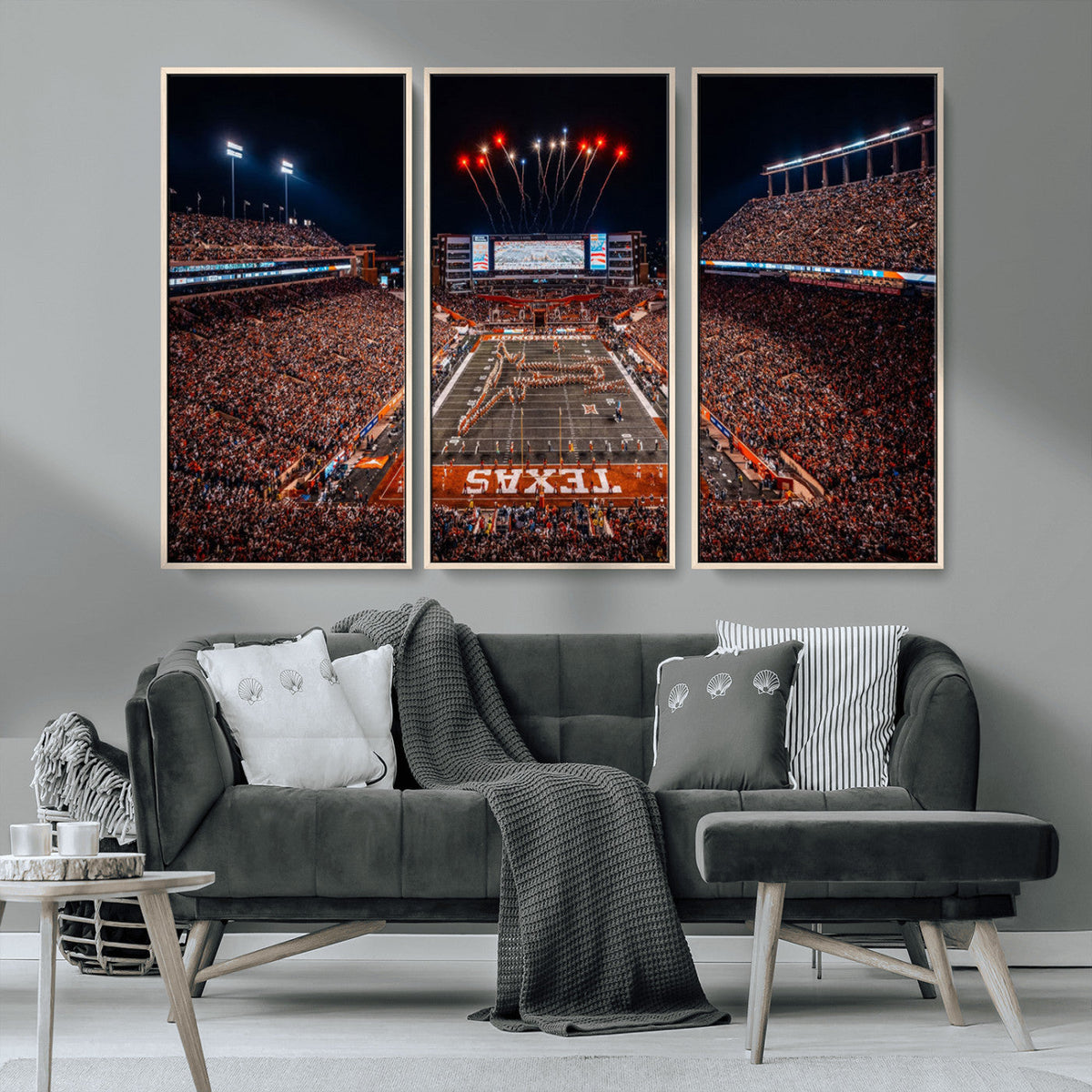 Texas Stadium Night Game Wall Art Canvas Print – Vibrant