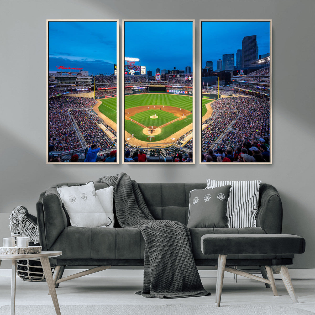 Target Field Stadium Wall Art Canvas Print – Minnesota Twins