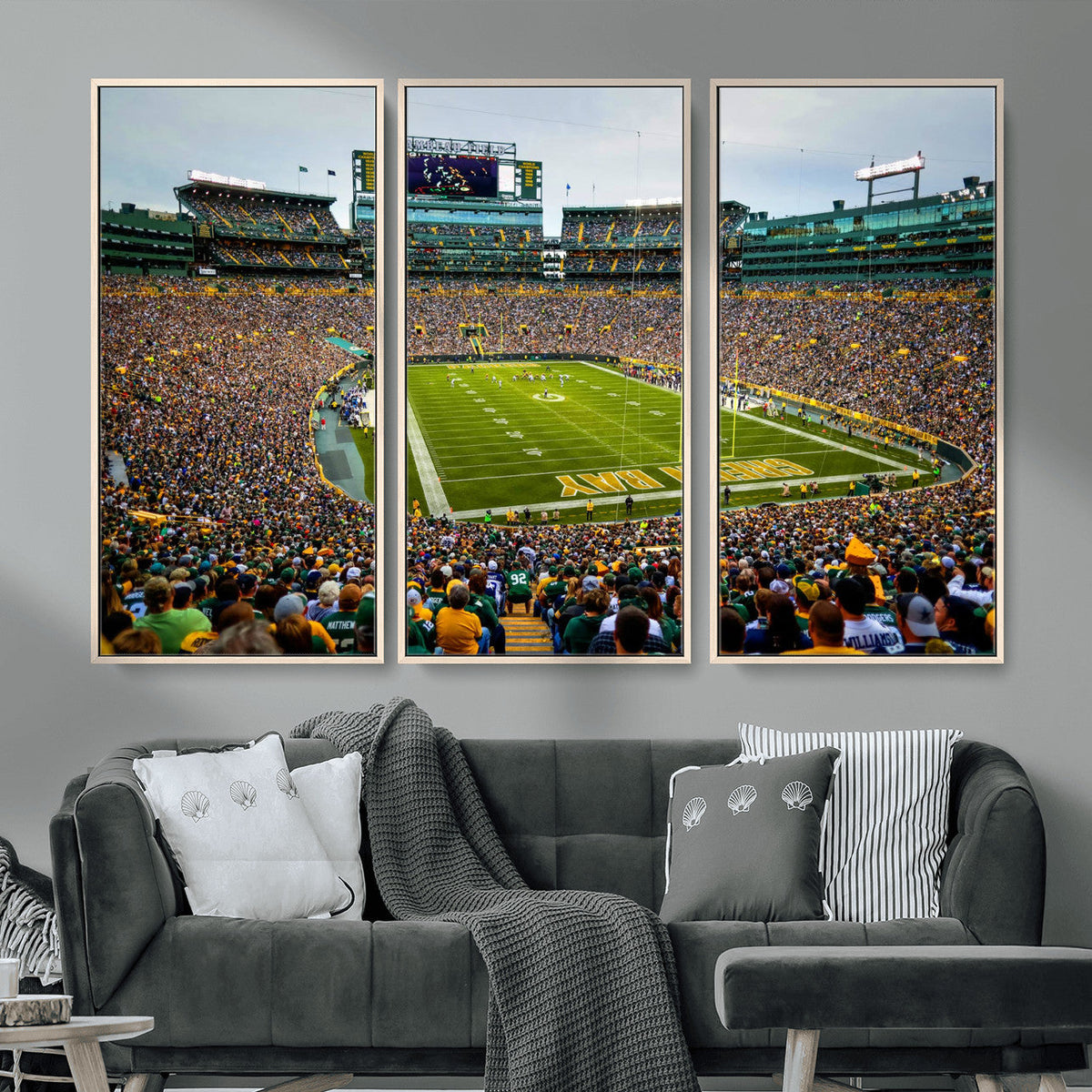 Green Bay Packers Lambeau Field Stadium Wall Art Canvas
