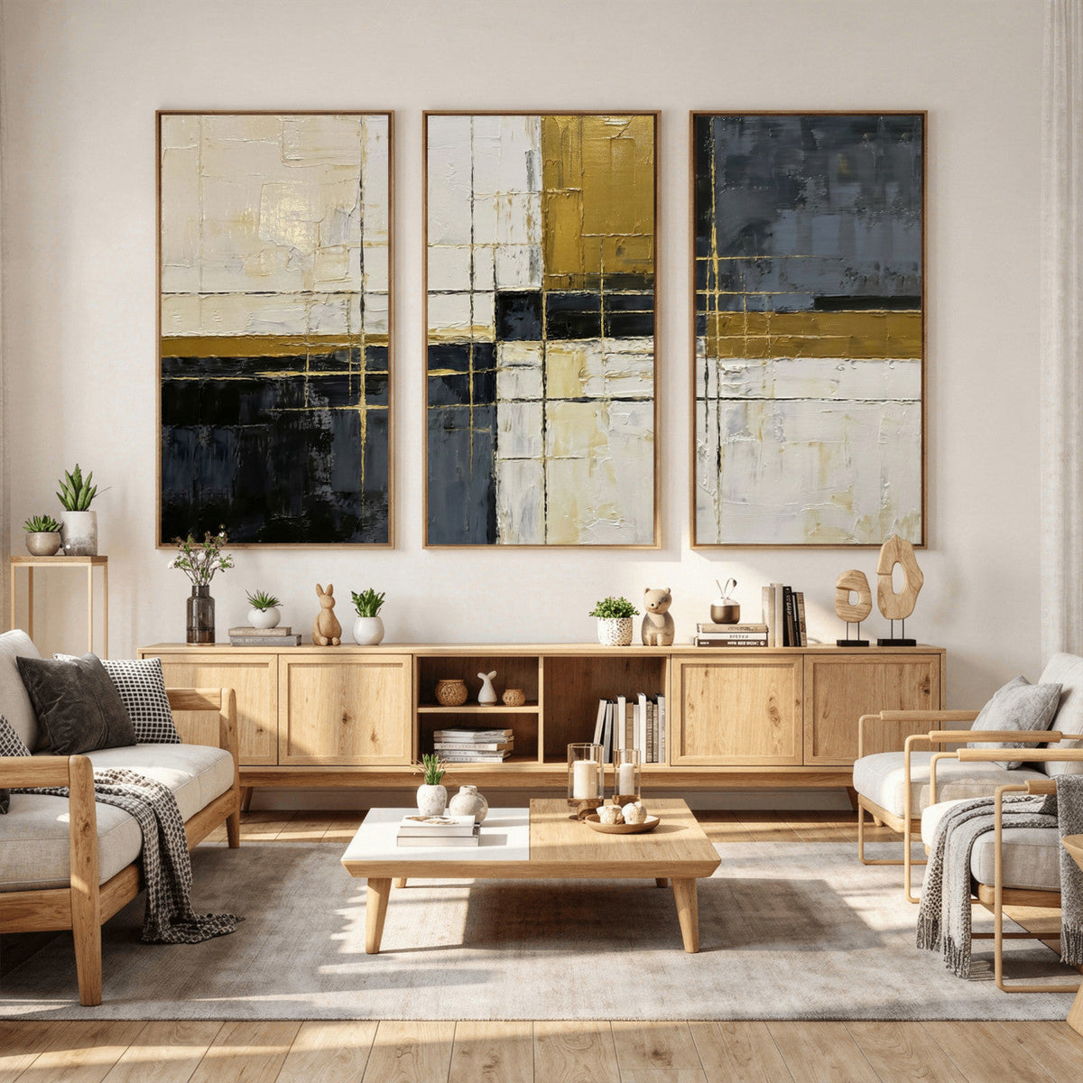 Geometric Abstract Wall Art Canvas Print