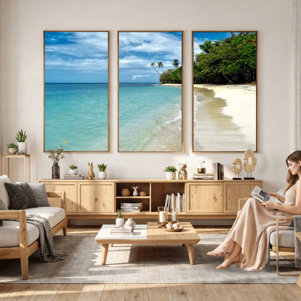 Puerto Rico Beach Paradise Wall Art – Tropical Coastal Print